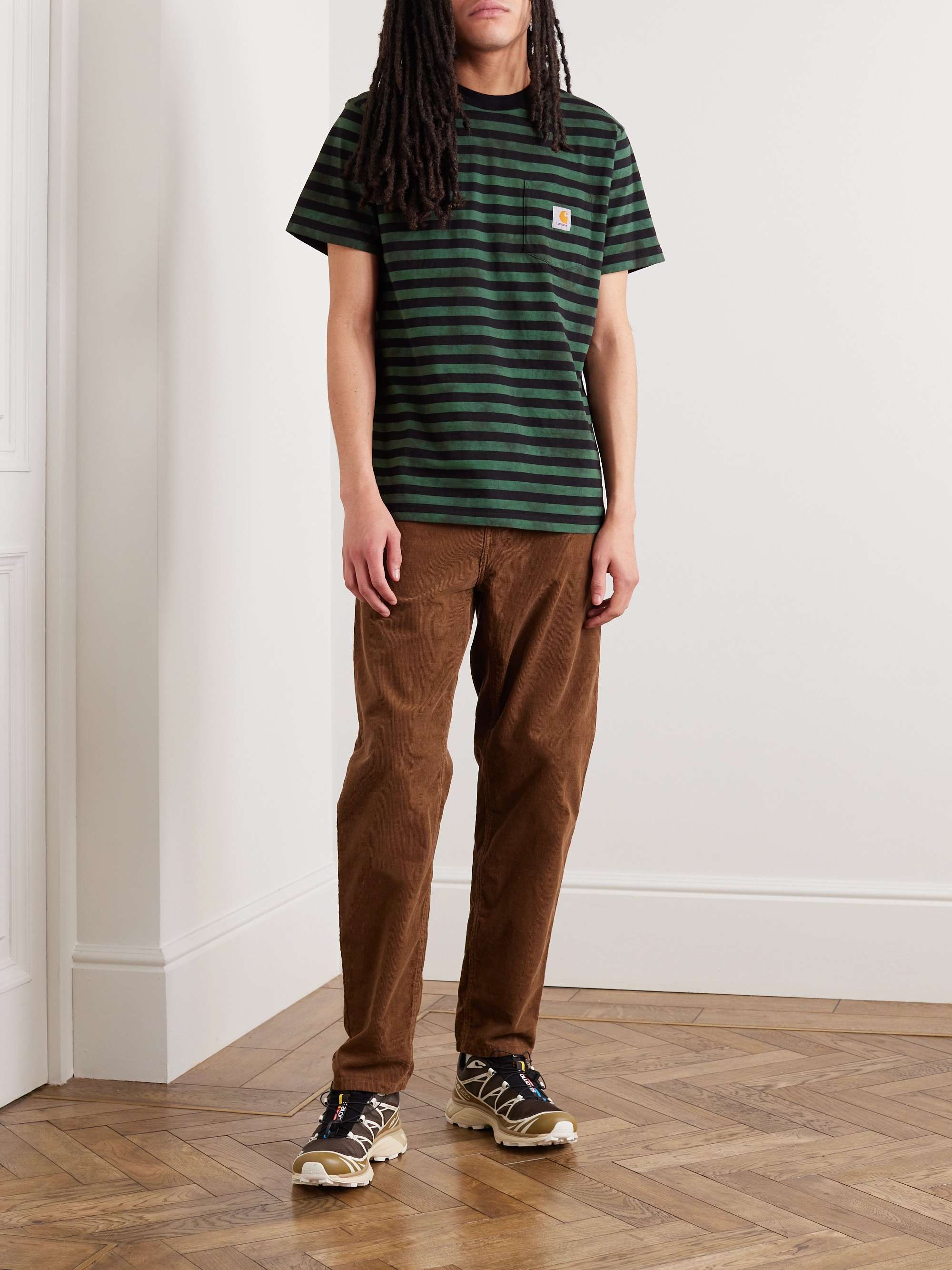 CARHARTT WIP Scotty Chromo Striped Cotton-Jersey T-Shirt | MR PORTER