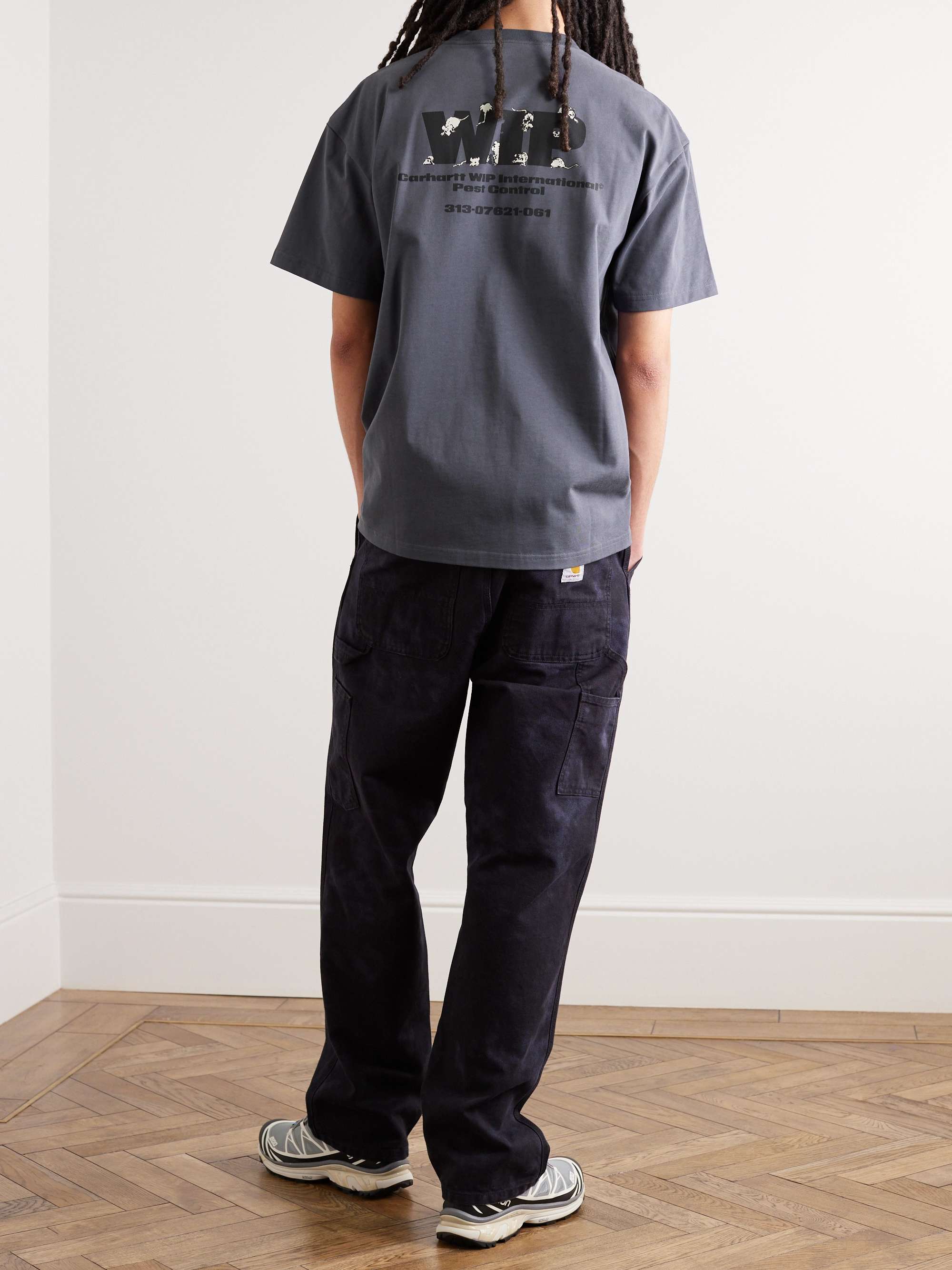 CARHARTT WIP Pest Control Logo-Print Cotton-Jersey T-Shirt for Men | MR  PORTER