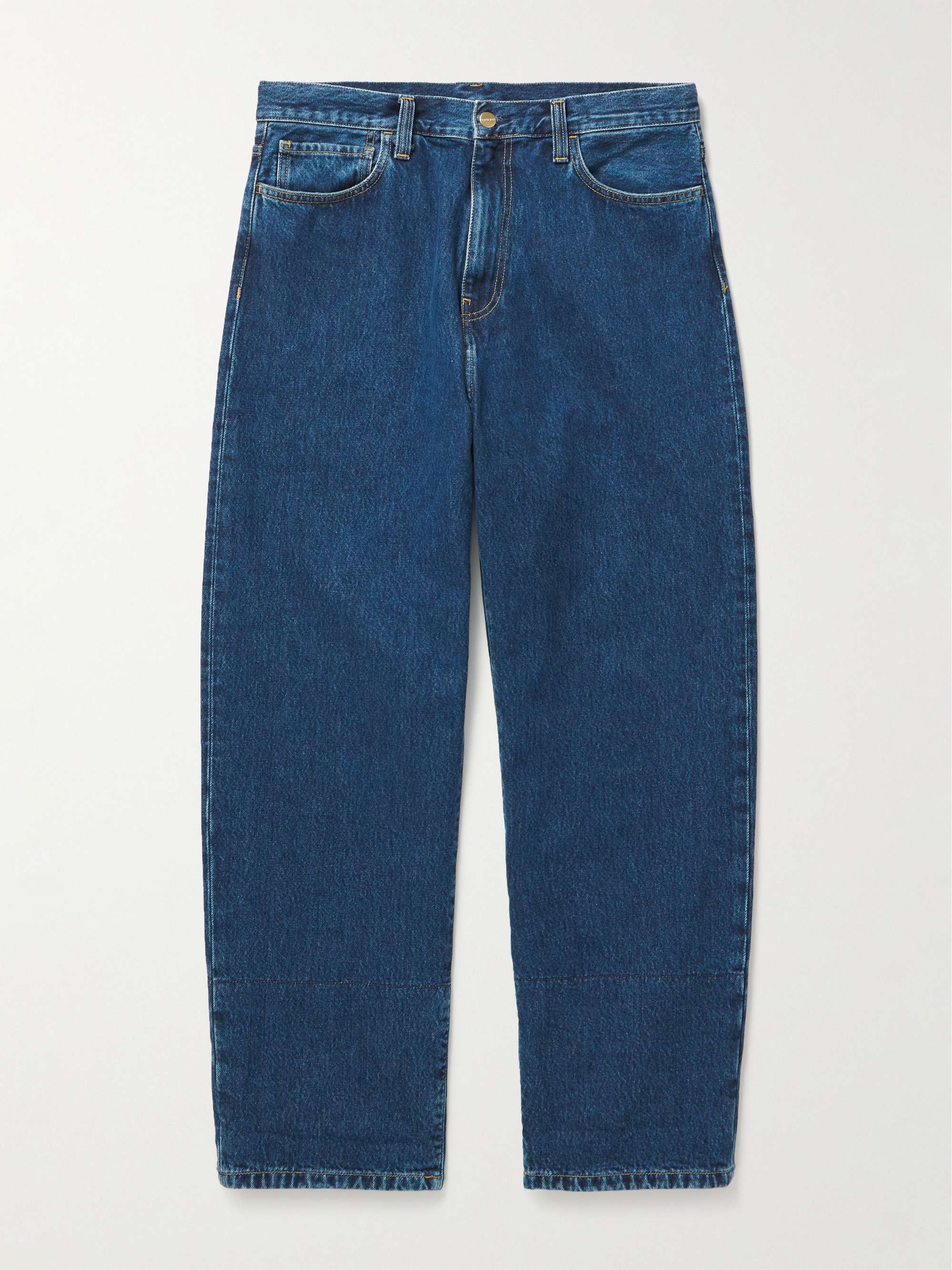 CARHARTT WIP Rider Straight-Leg Flannel-Trimmed Jeans for Men | MR PORTER