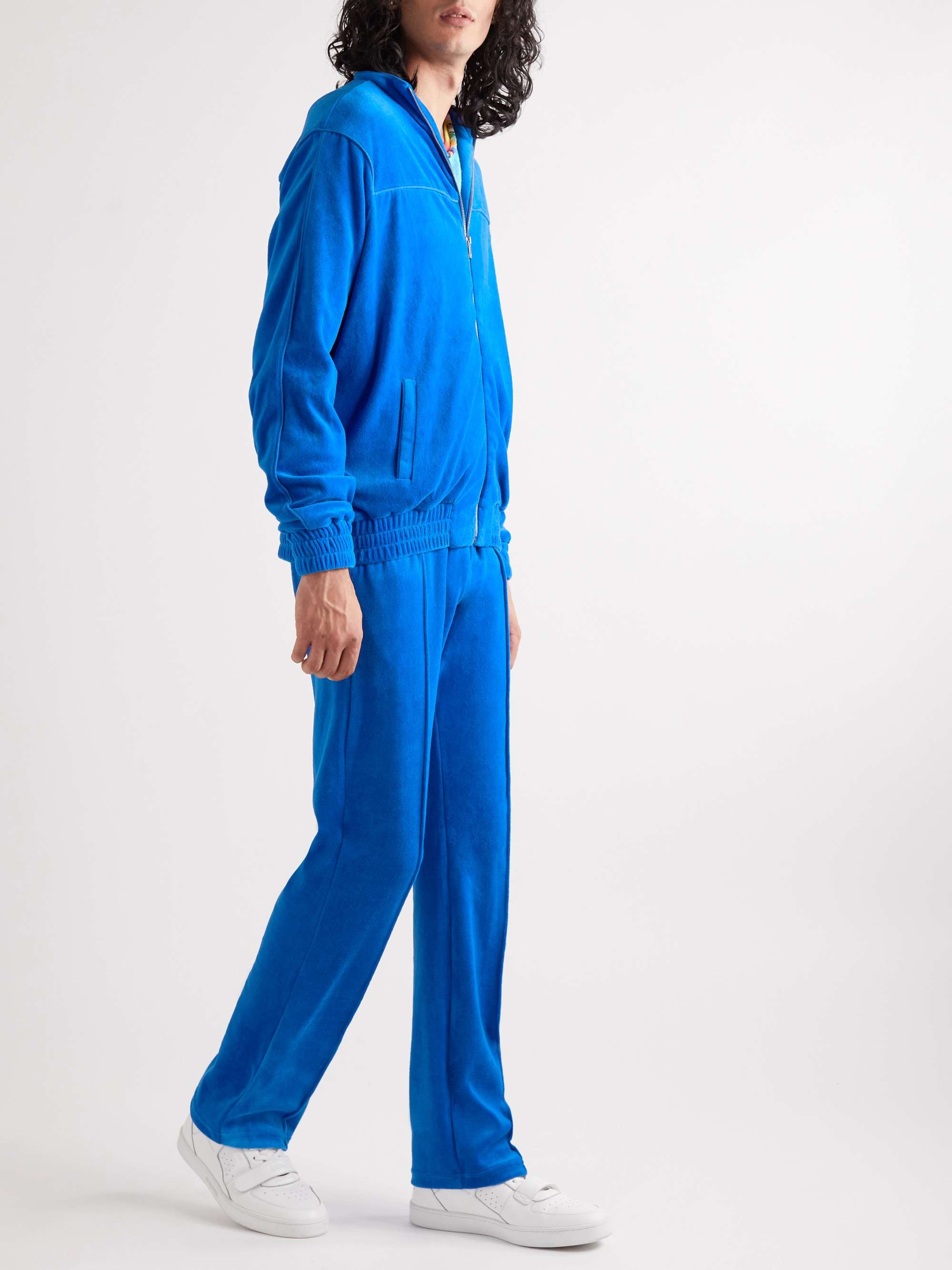 POLITE WORLDWIDE Straight-Leg Hemp and Cotton-Blend Velour Sweatpants for  Men | MR PORTER