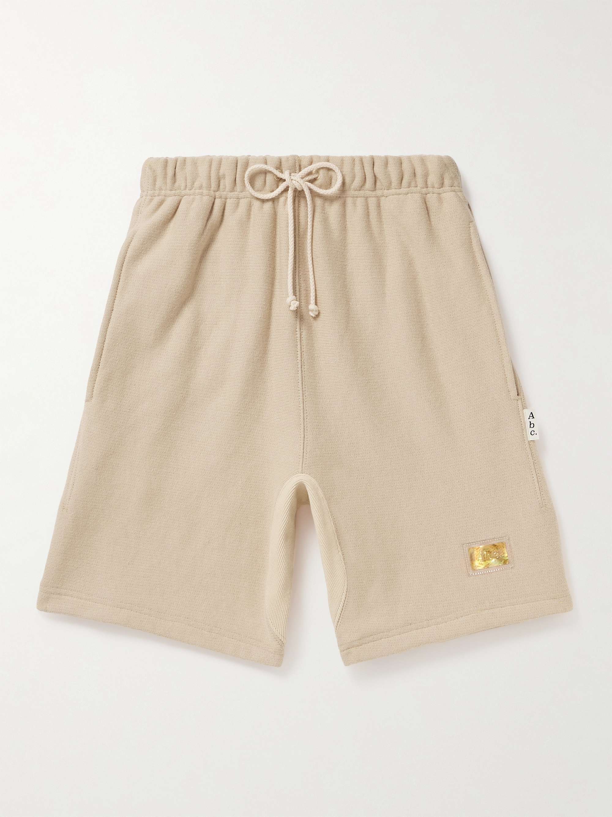 Gerade geschnittene Shorts aus Baumwoll-Jersey mit Kordelzugbund und  Logoapplikation von ABC. 123. für Herren | MR PORTER