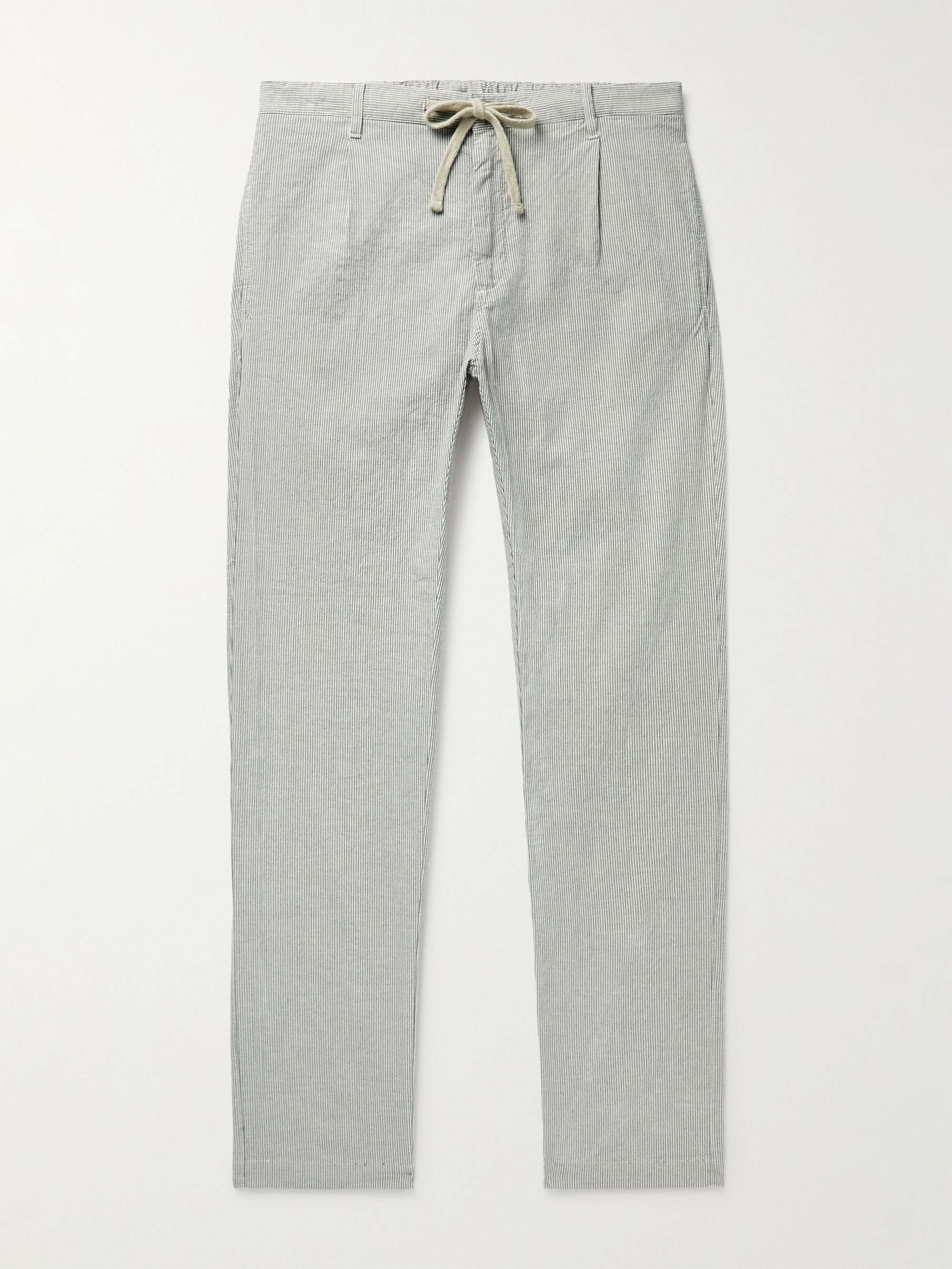 Buy Light Grey Linen Blend Drawstring Trousers from Next India