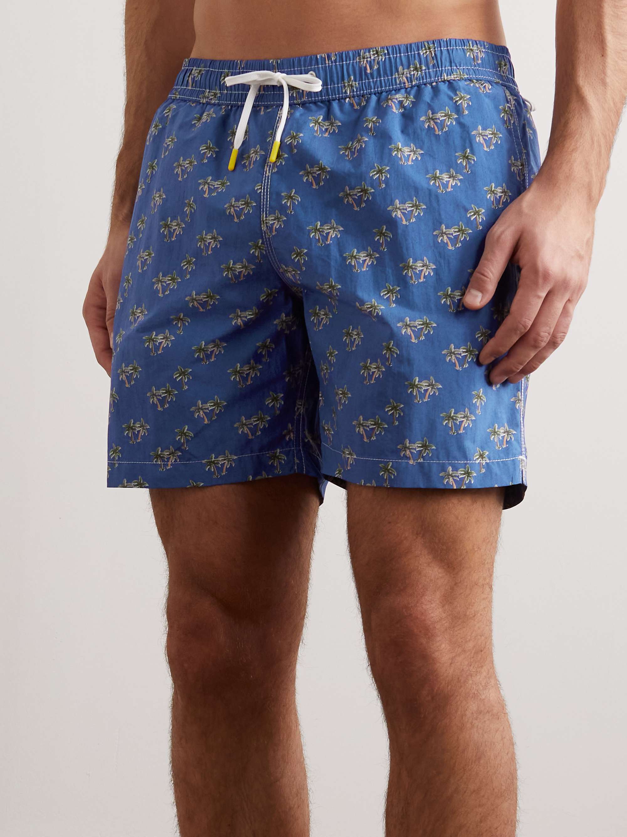 HARTFORD Straight-Leg Mid-Length Printed Swim Shorts for Men | MR PORTER