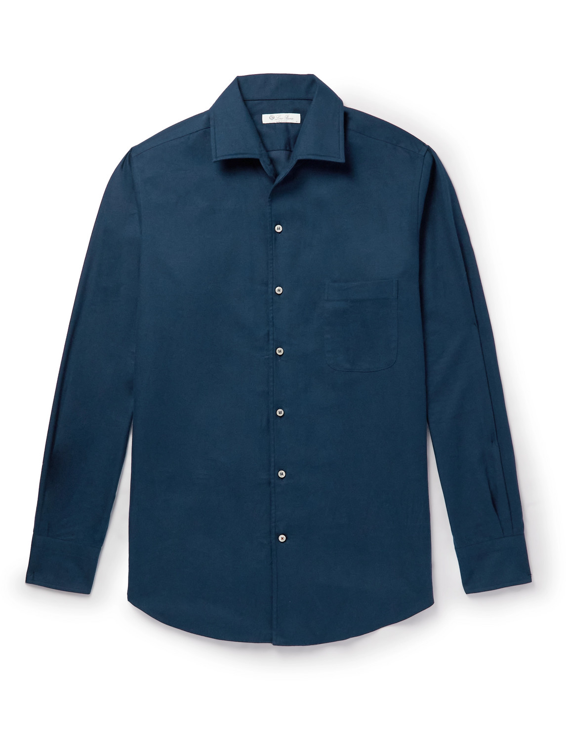 Loro Piana Andre Cotton-twill Shirt In Blue