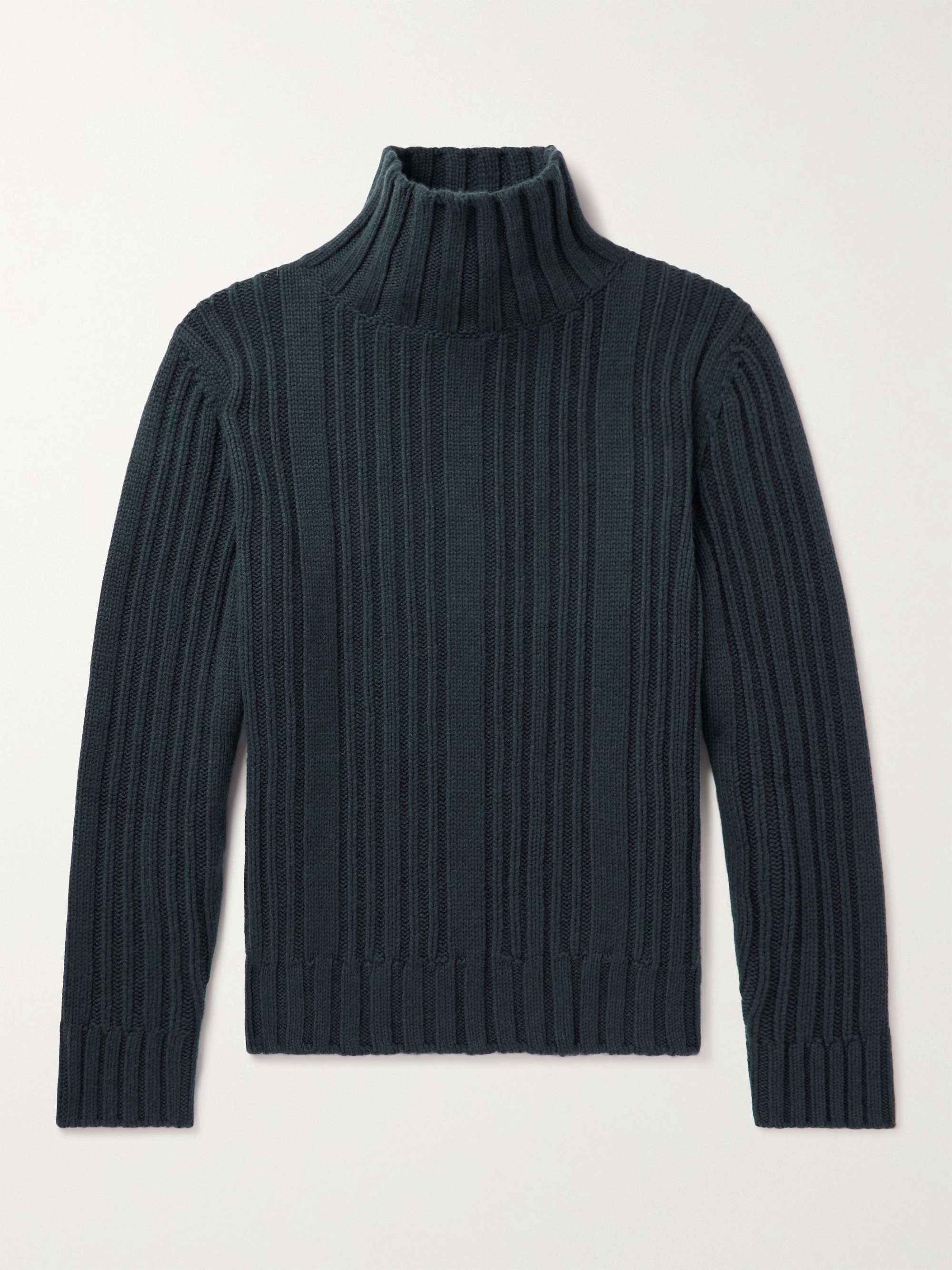 LORO PIANA Ribbed Baby Cashmere Rollneck Sweater for Men | MR PORTER