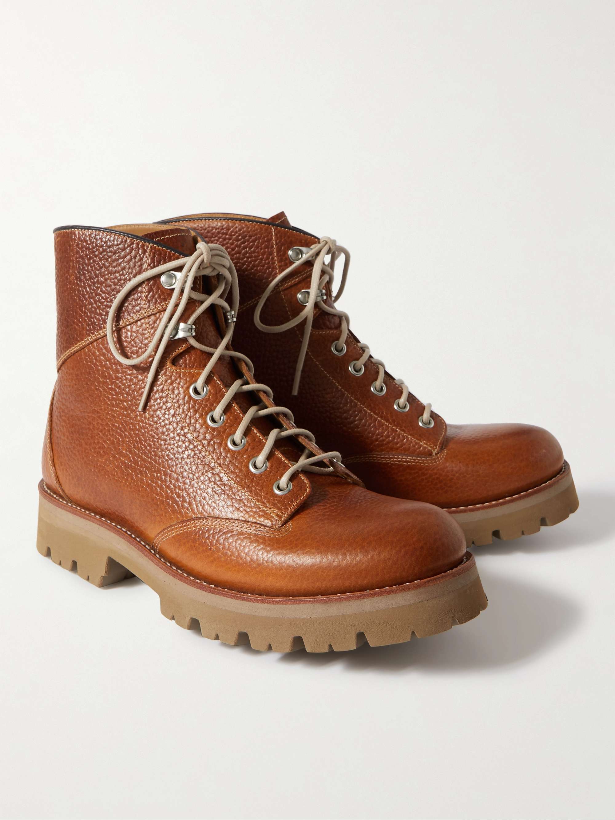 GRENSON Emmett Full-Grain Leather Boots for Men | MR PORTER