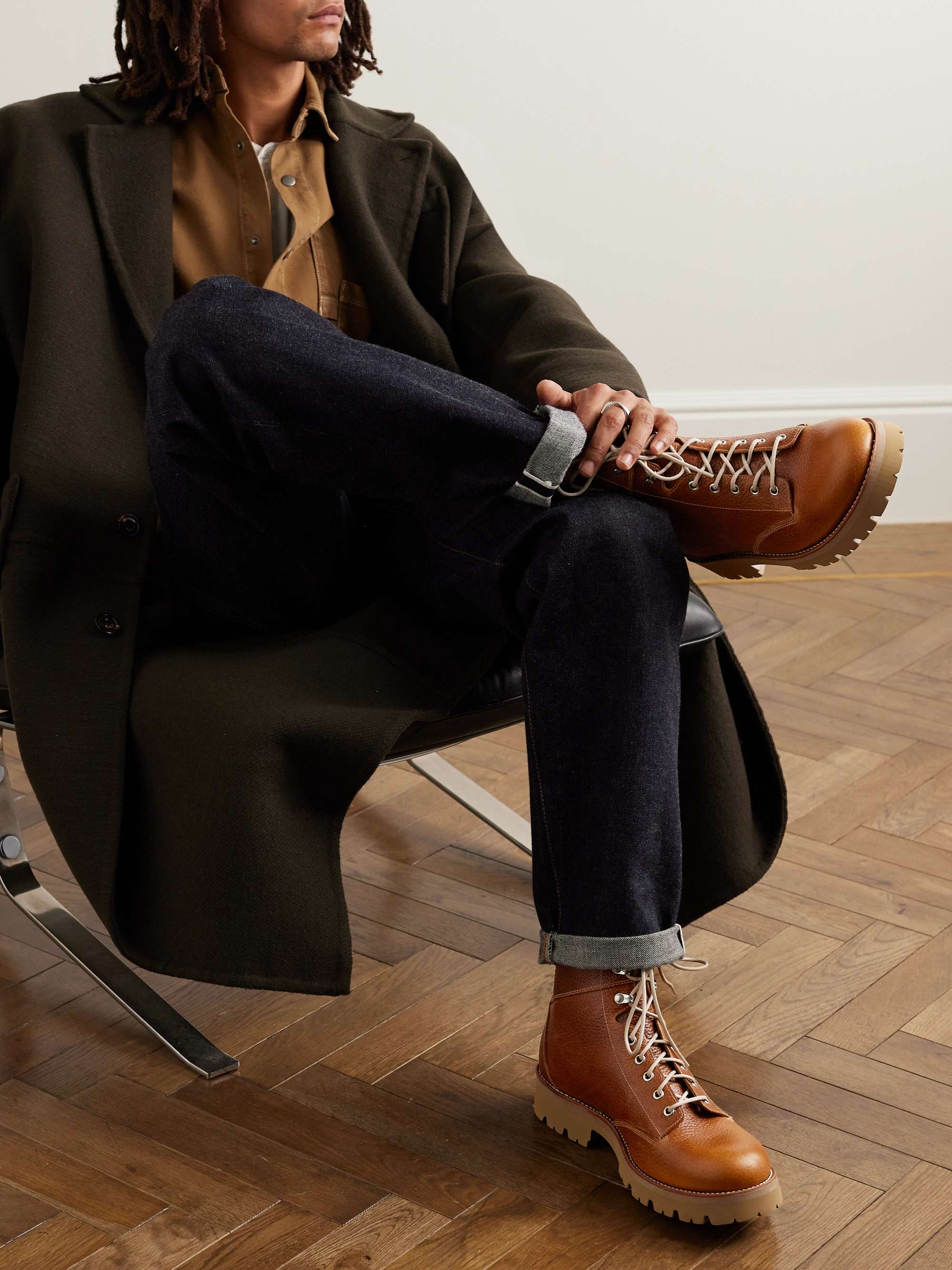 GRENSON Emmett Full-Grain Leather Boots for Men | MR PORTER