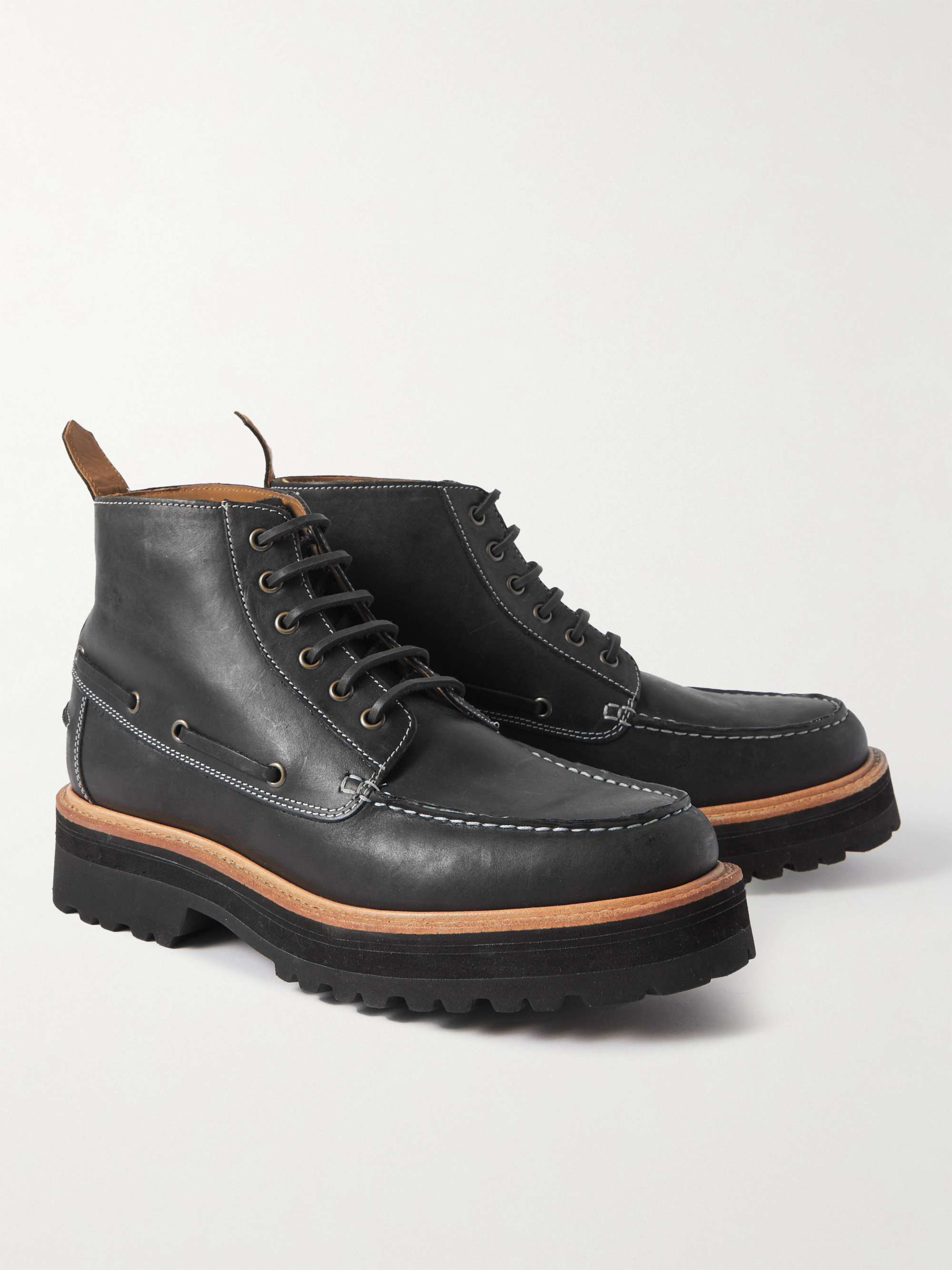 GRENSON Easton Leather Boots | MR PORTER