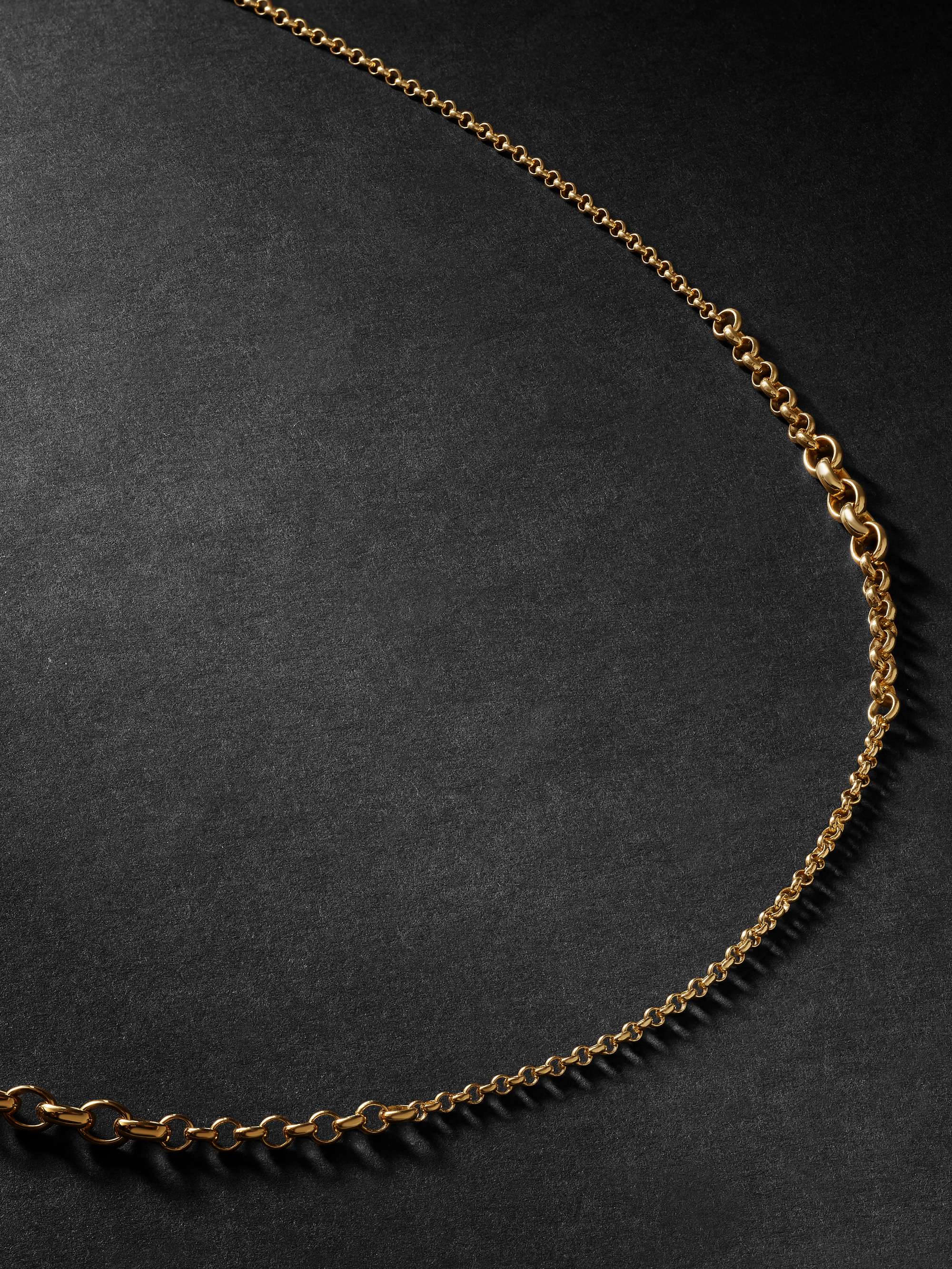 FOUNDRAE Small Belcher Gold Chain Necklace for Men | MR PORTER