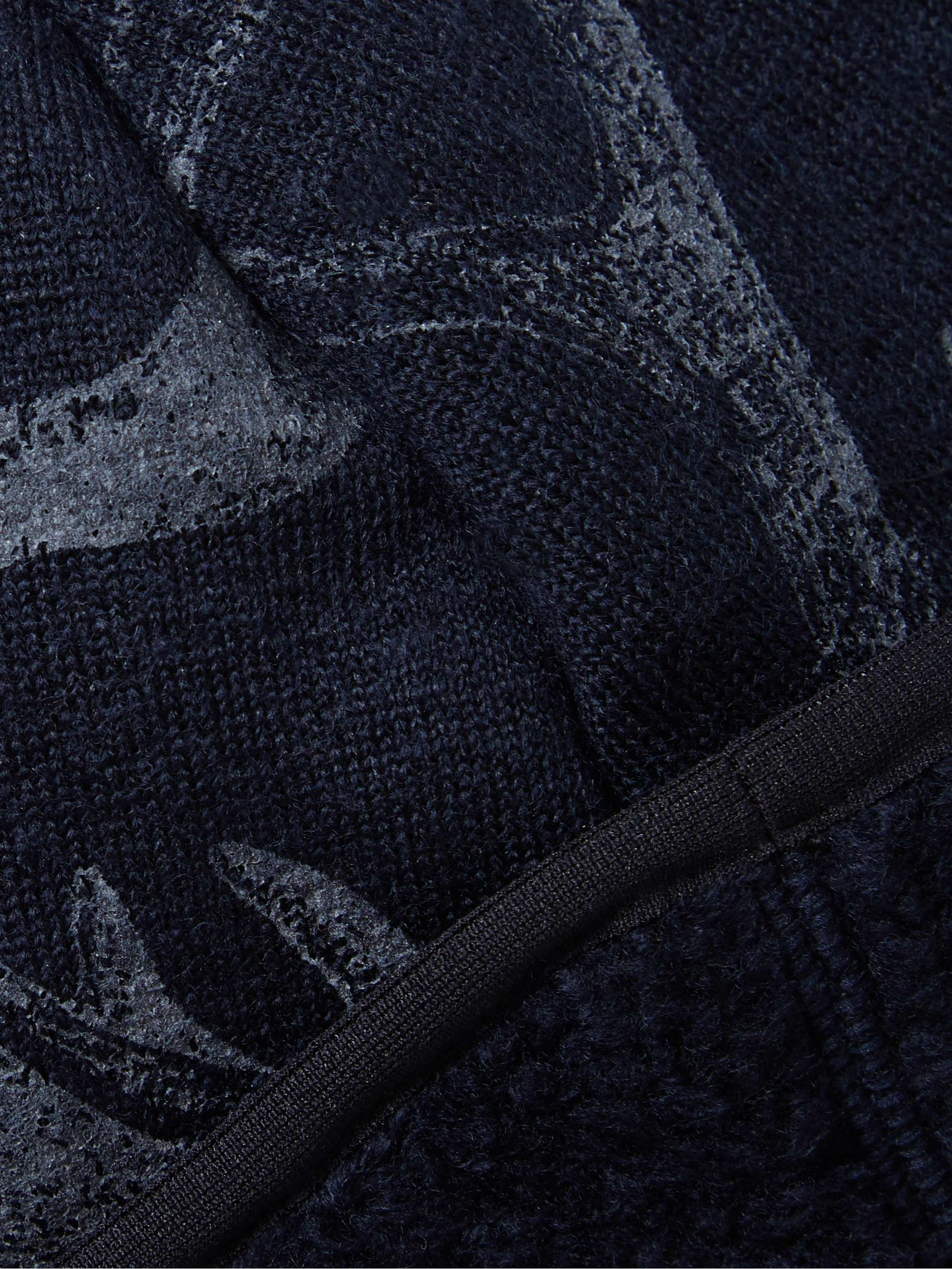 Louis Vuitton Blue, Pattern Print Blue Wool Beanie