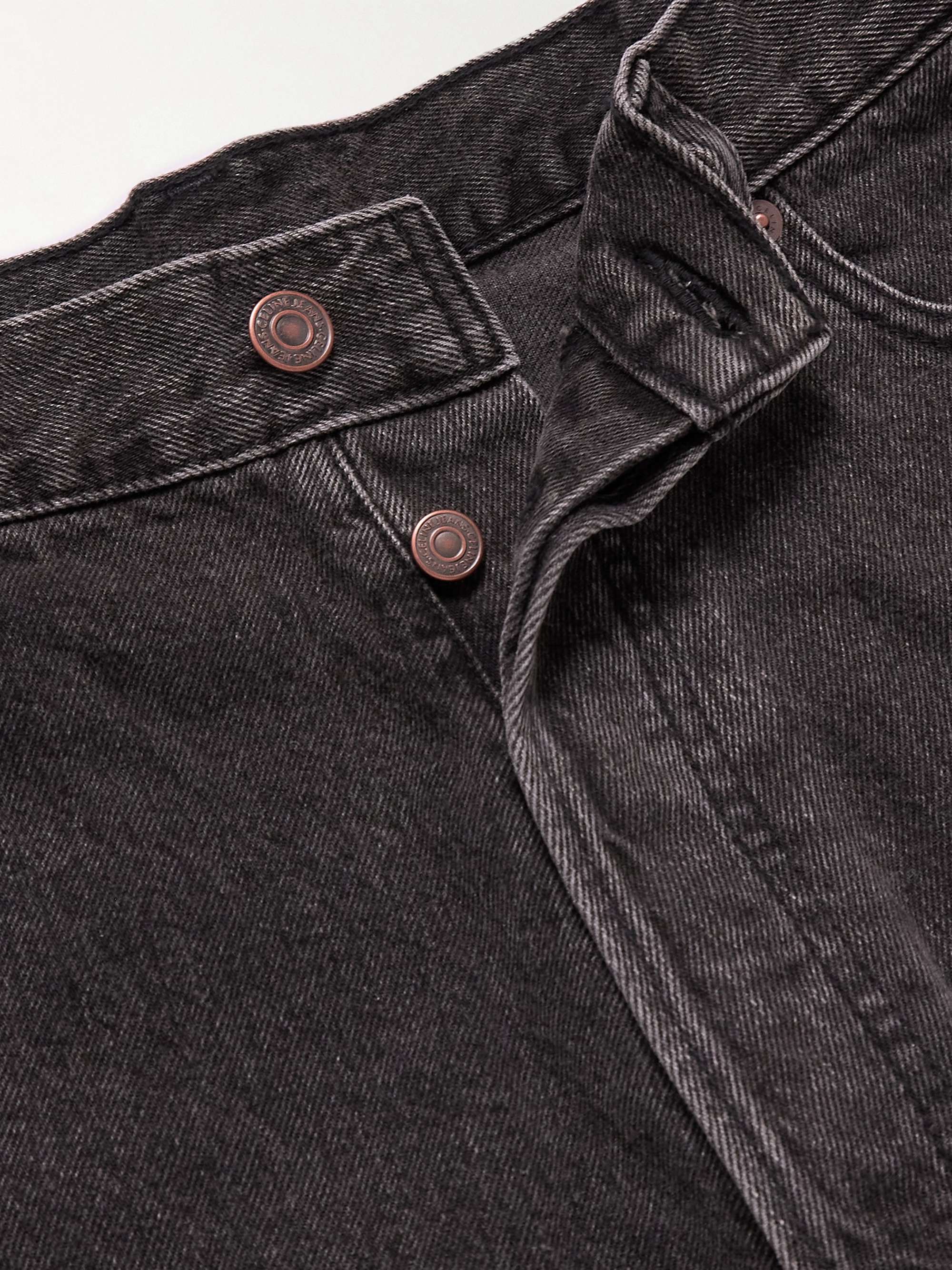 CELINE HOMME Wesley weit geschnittene Jeansshorts in Distressed-Optik