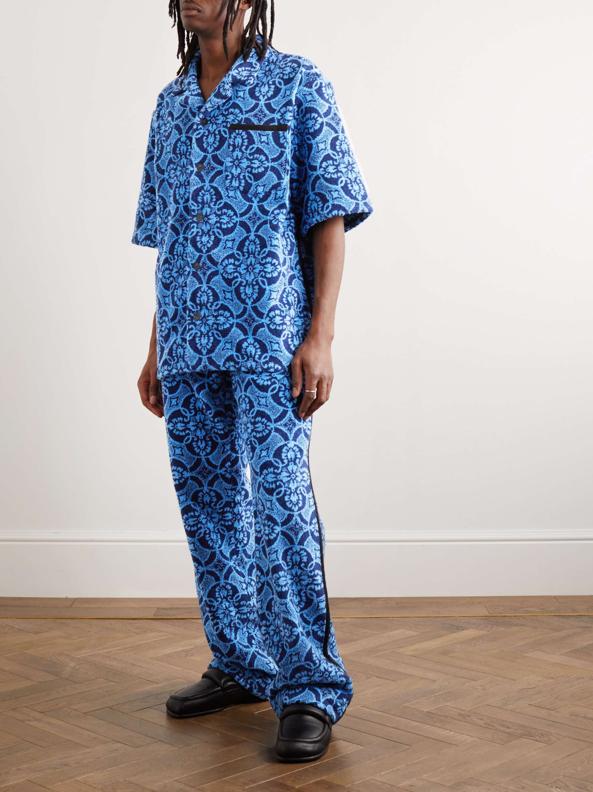 MARINE SERRE Cotton-Terry Jacquard Shirt | MR PORTER