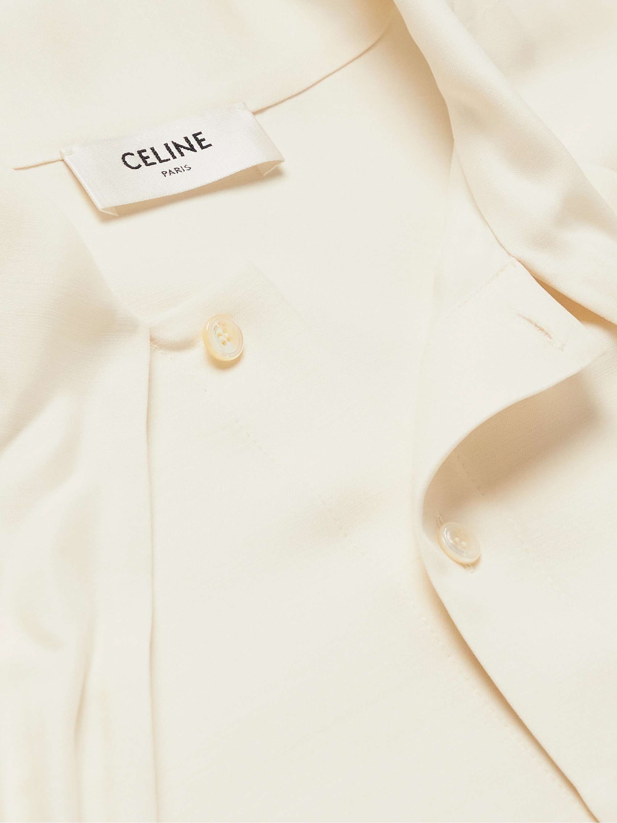 CELINE HOMME Silk and Wool-Blend Cady Shirt | MR PORTER