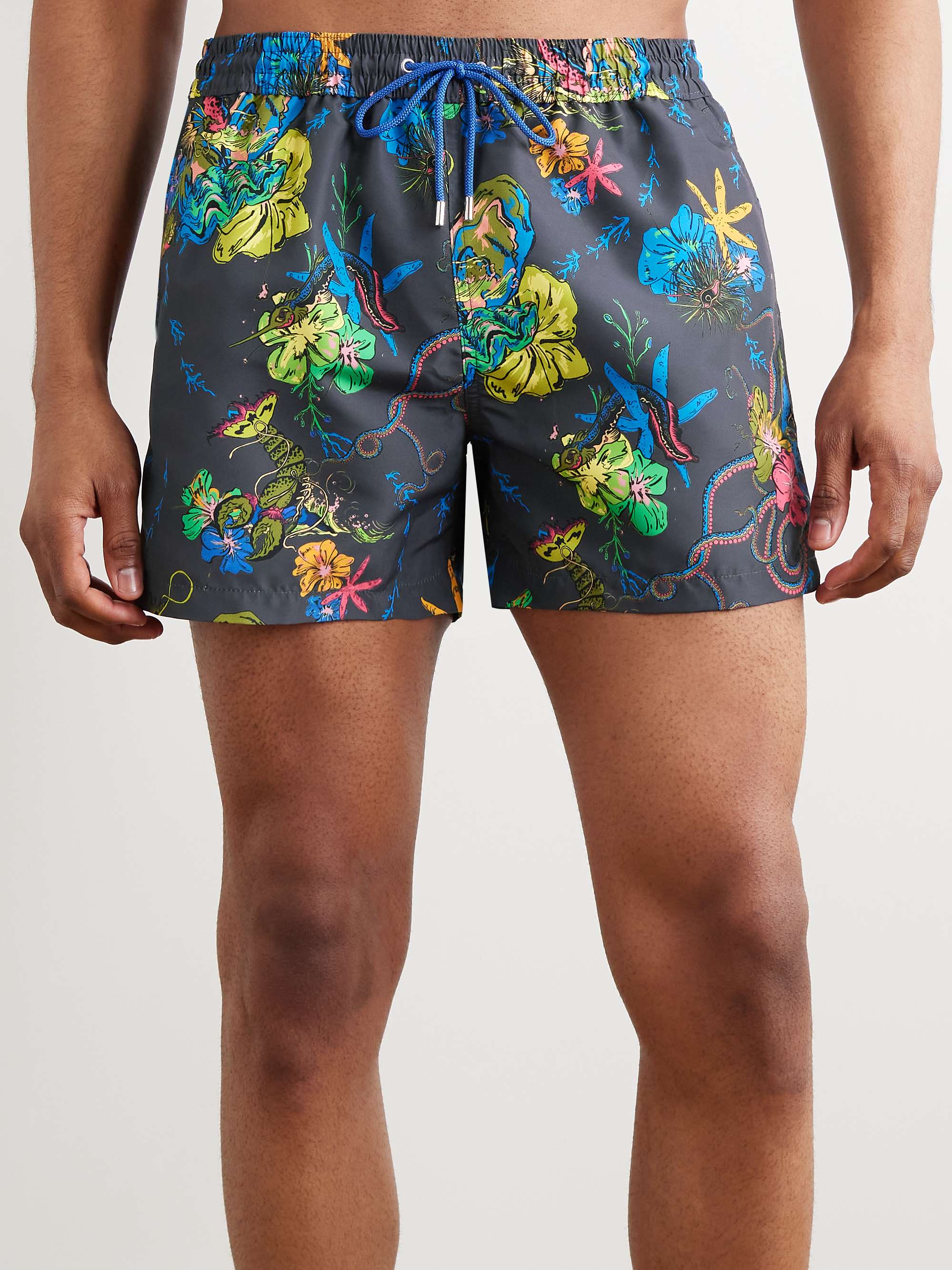 PAUL SMITH Kraken Slim-Fit Short-Length Printed Recycled Swim Shorts for  Men | MR PORTER