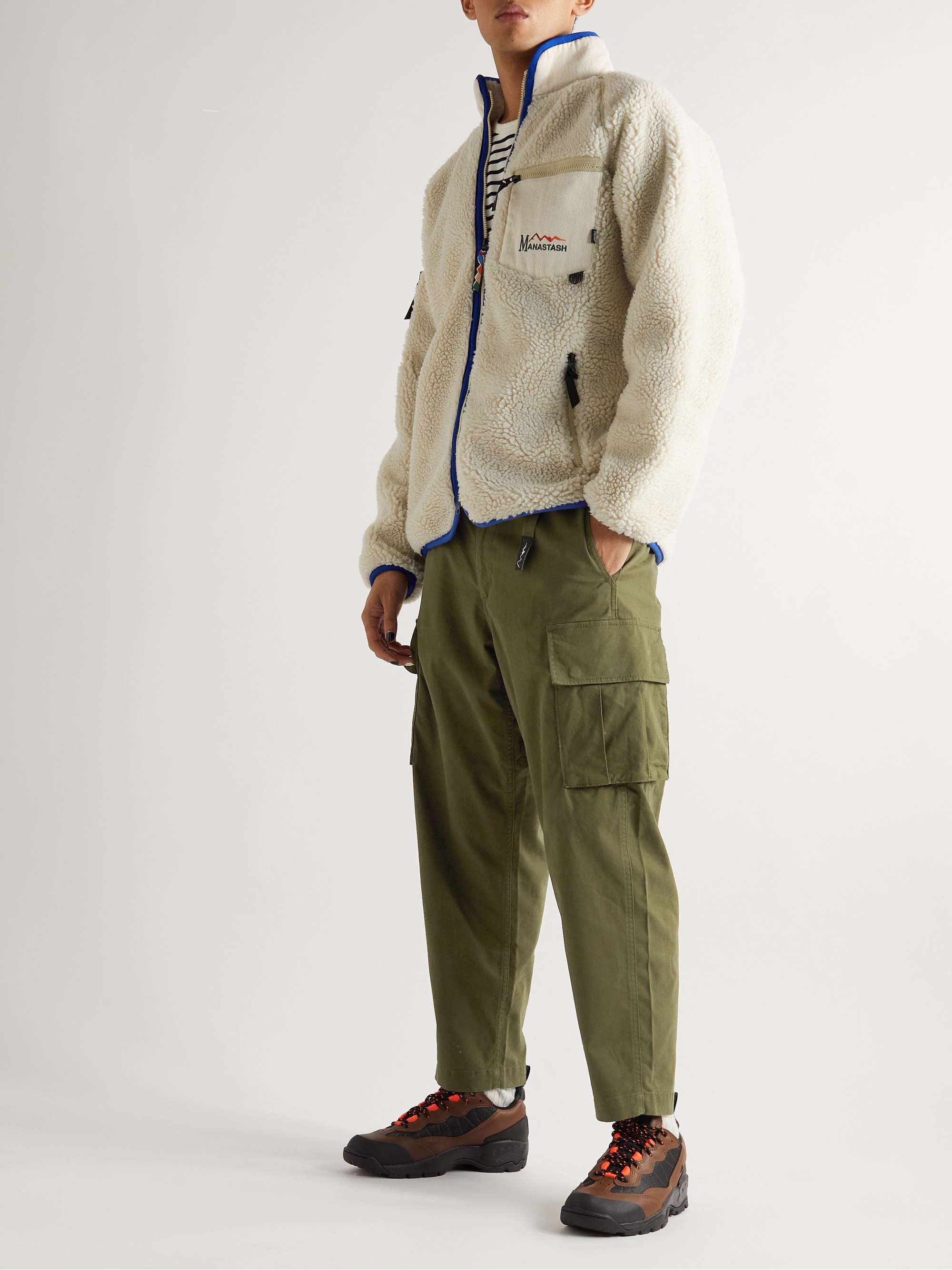 Green Flex Climber Straight-Leg Belted Cotton-Blend Twill Cargo Trousers |  MANASTASH | MR PORTER