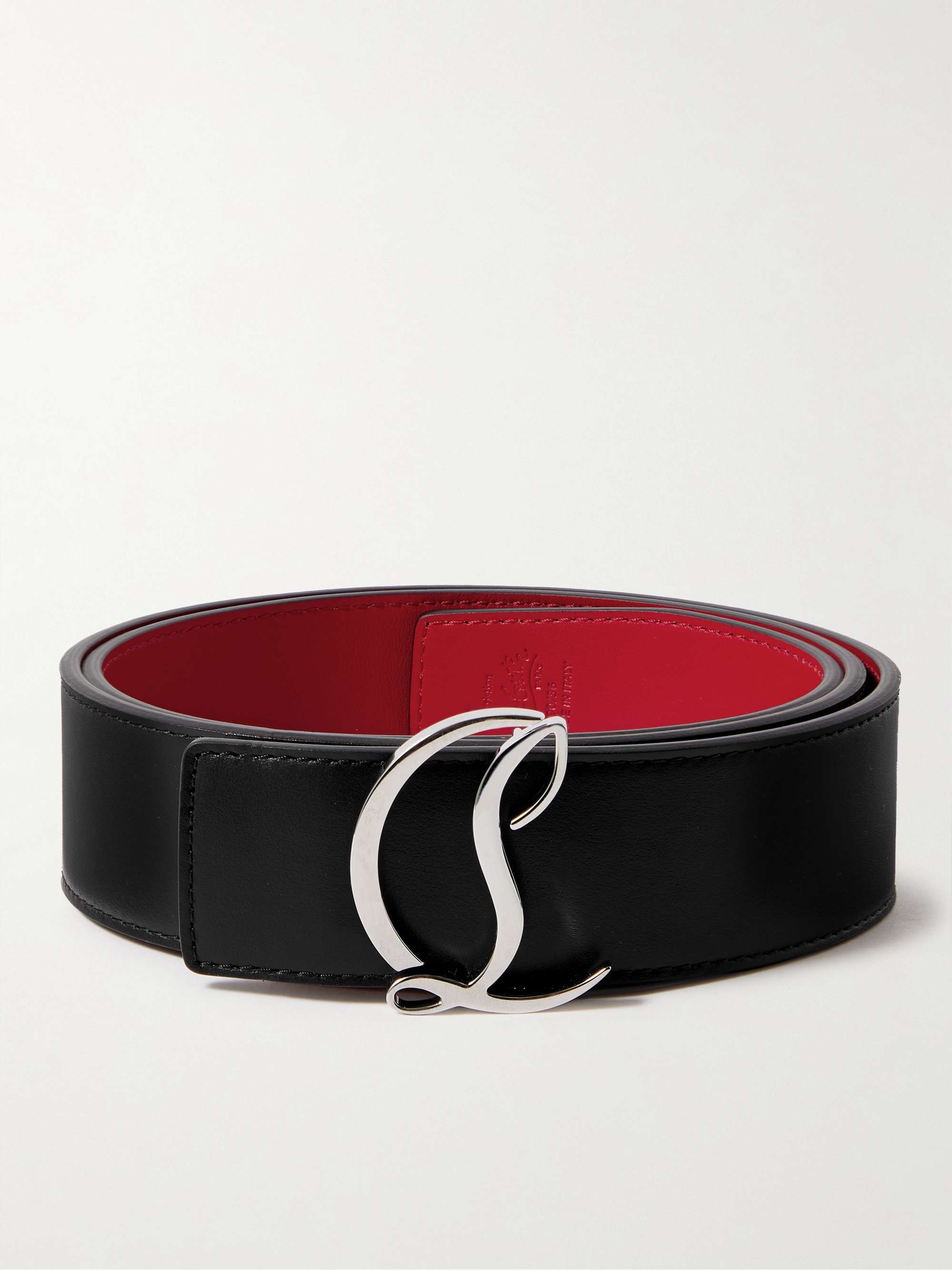 Black 4cm Leather Belt | CHRISTIAN LOUBOUTIN | MR PORTER