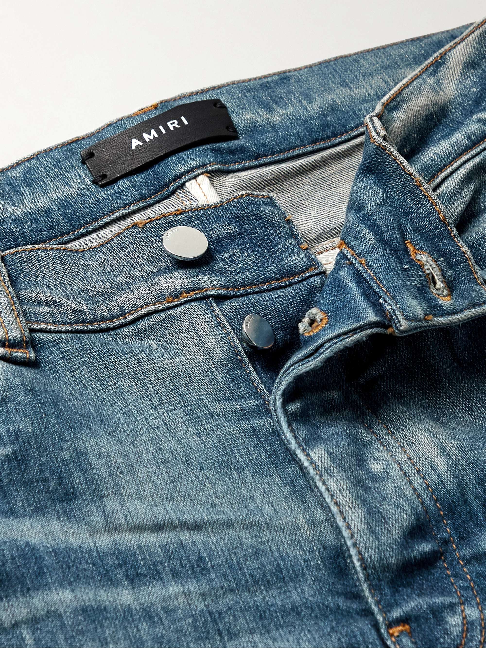 AMIRI Skinny-Fit Distressed Jeans for Men | MR PORTER