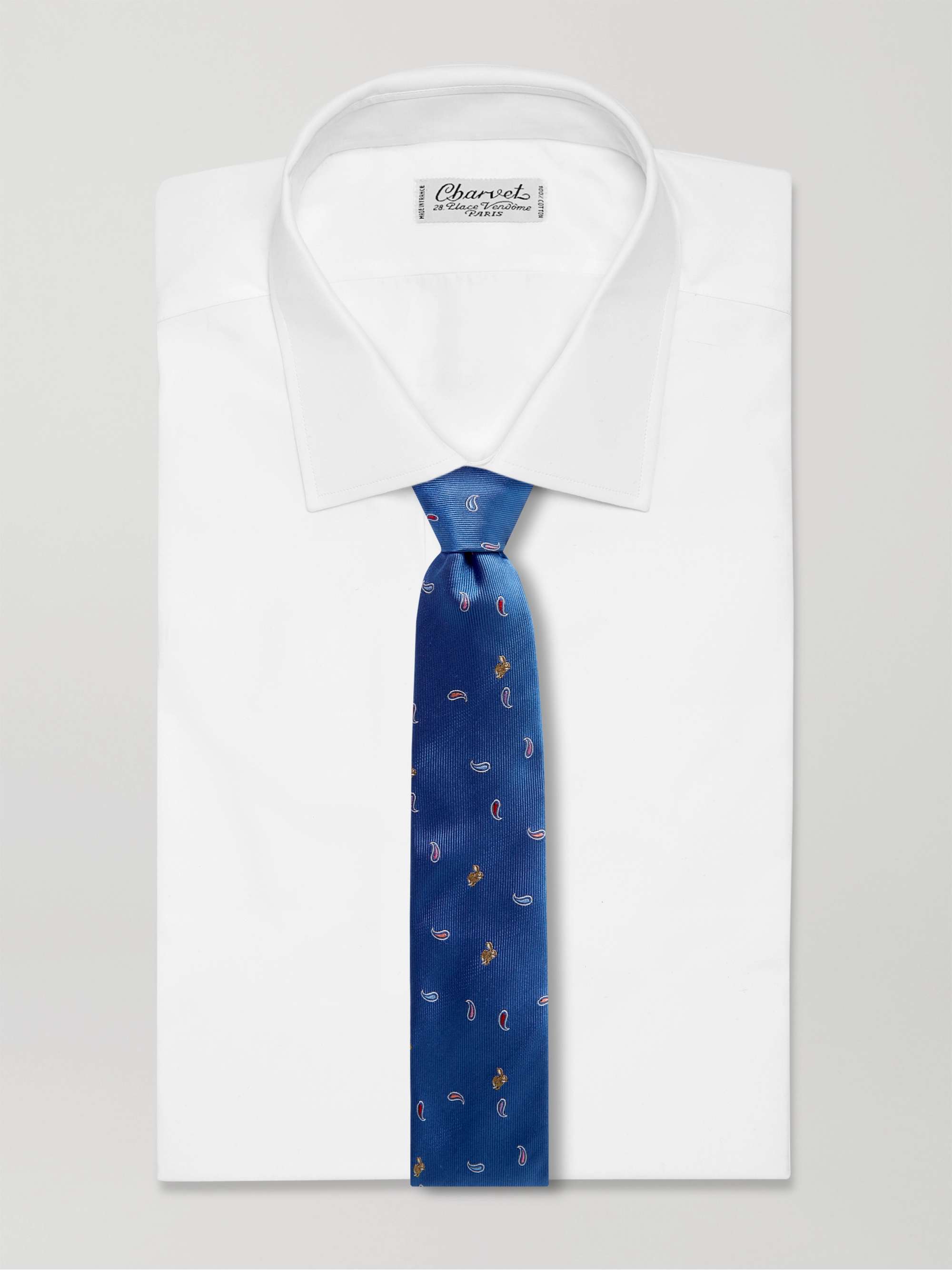 Krawatte aus Seiden-Twill mit Stickerei, 8 cm | MR PORTER