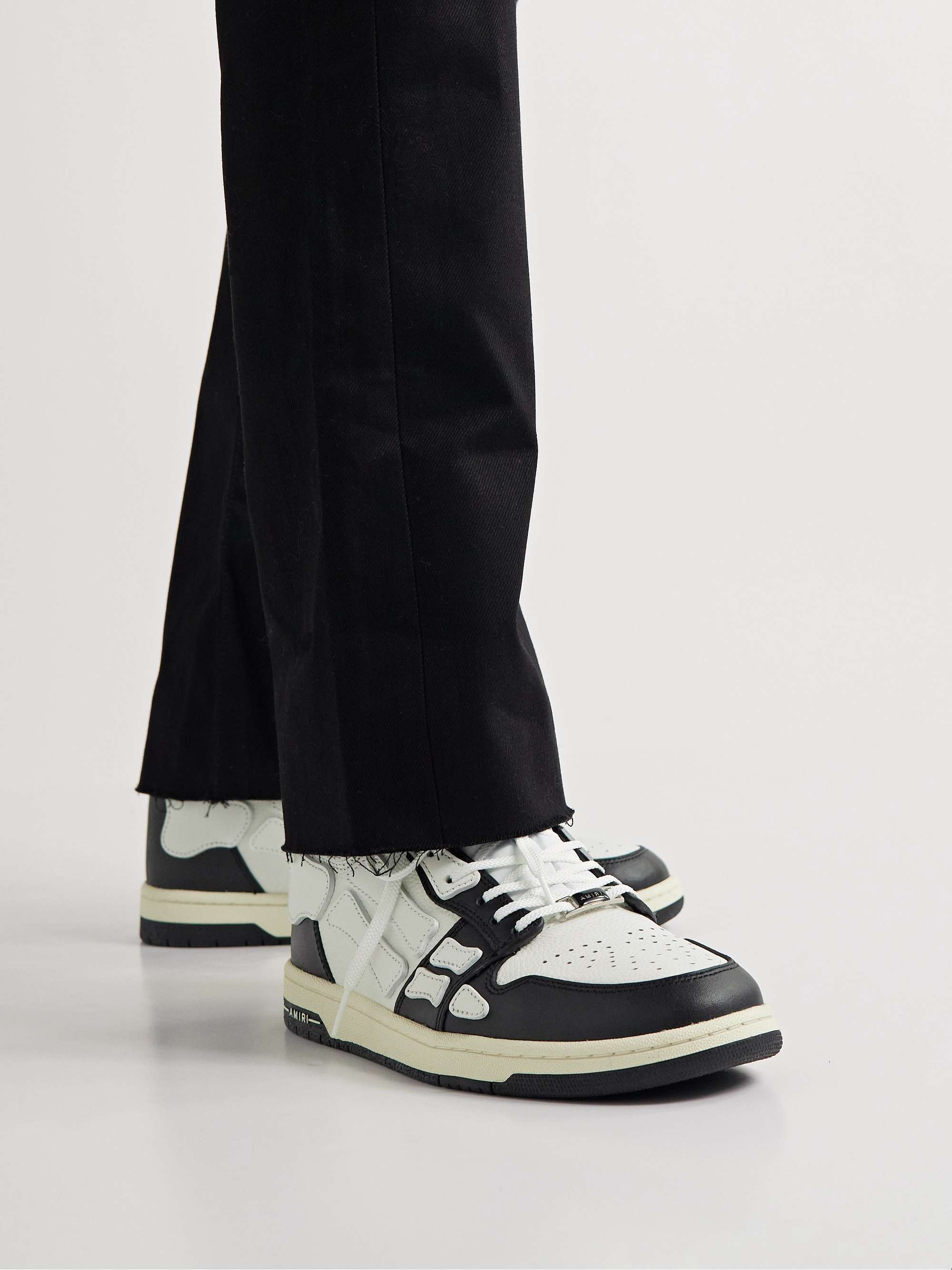 AMIRI Skel-Top Colour-Block Leather High-Top Sneakers for Men | MR PORTER