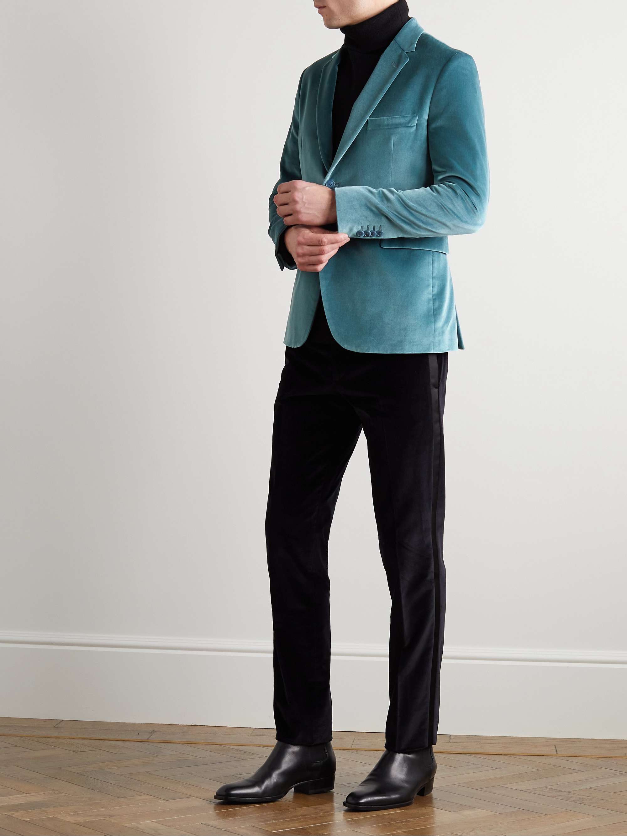PAUL SMITH Slim-Fit Cotton-Velvet Tuxedo Jacket | MR PORTER