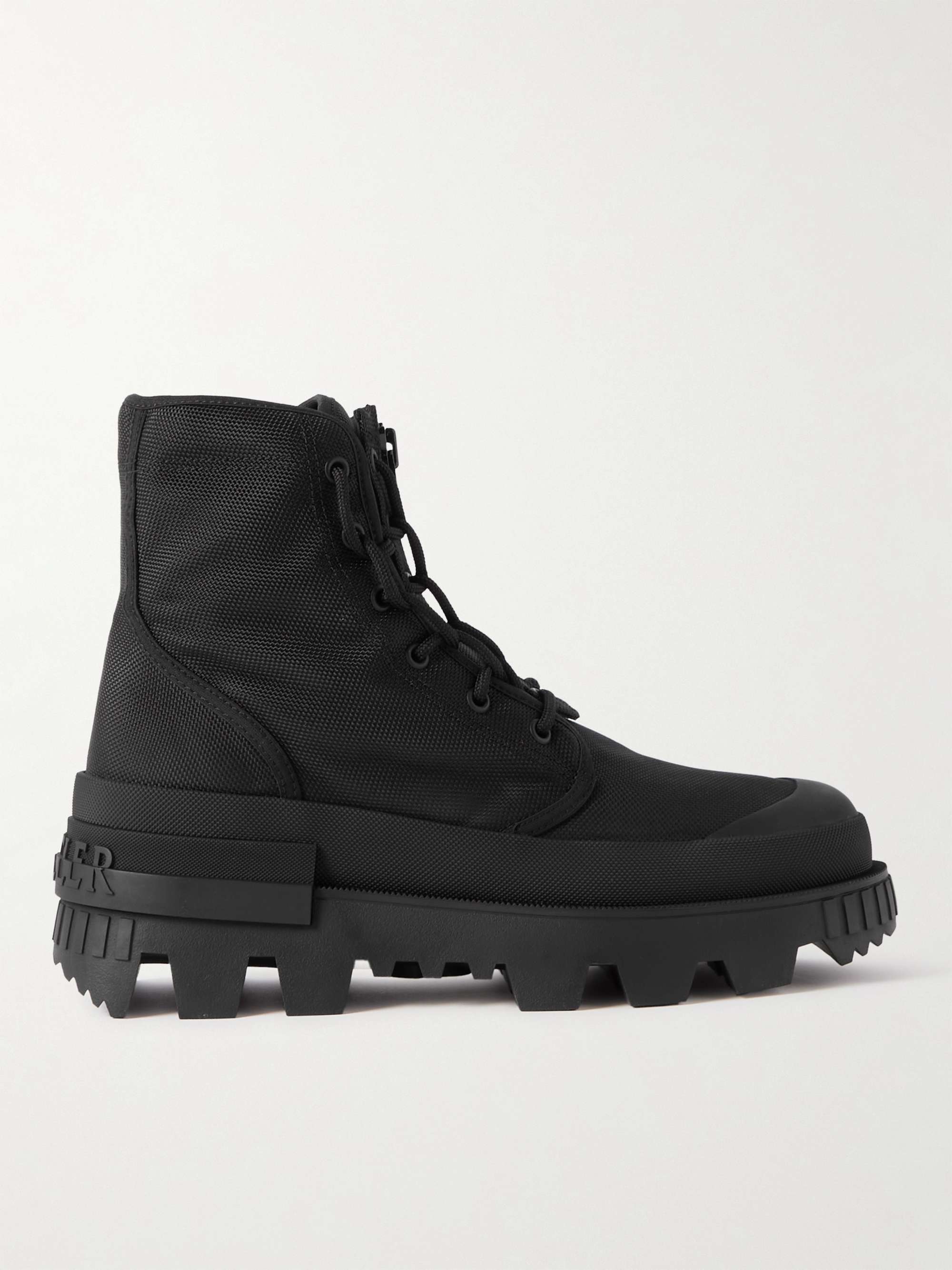 MONCLER + Hyke Desertyx Canvas and Rubber Ankle Boots for Men | MR PORTER