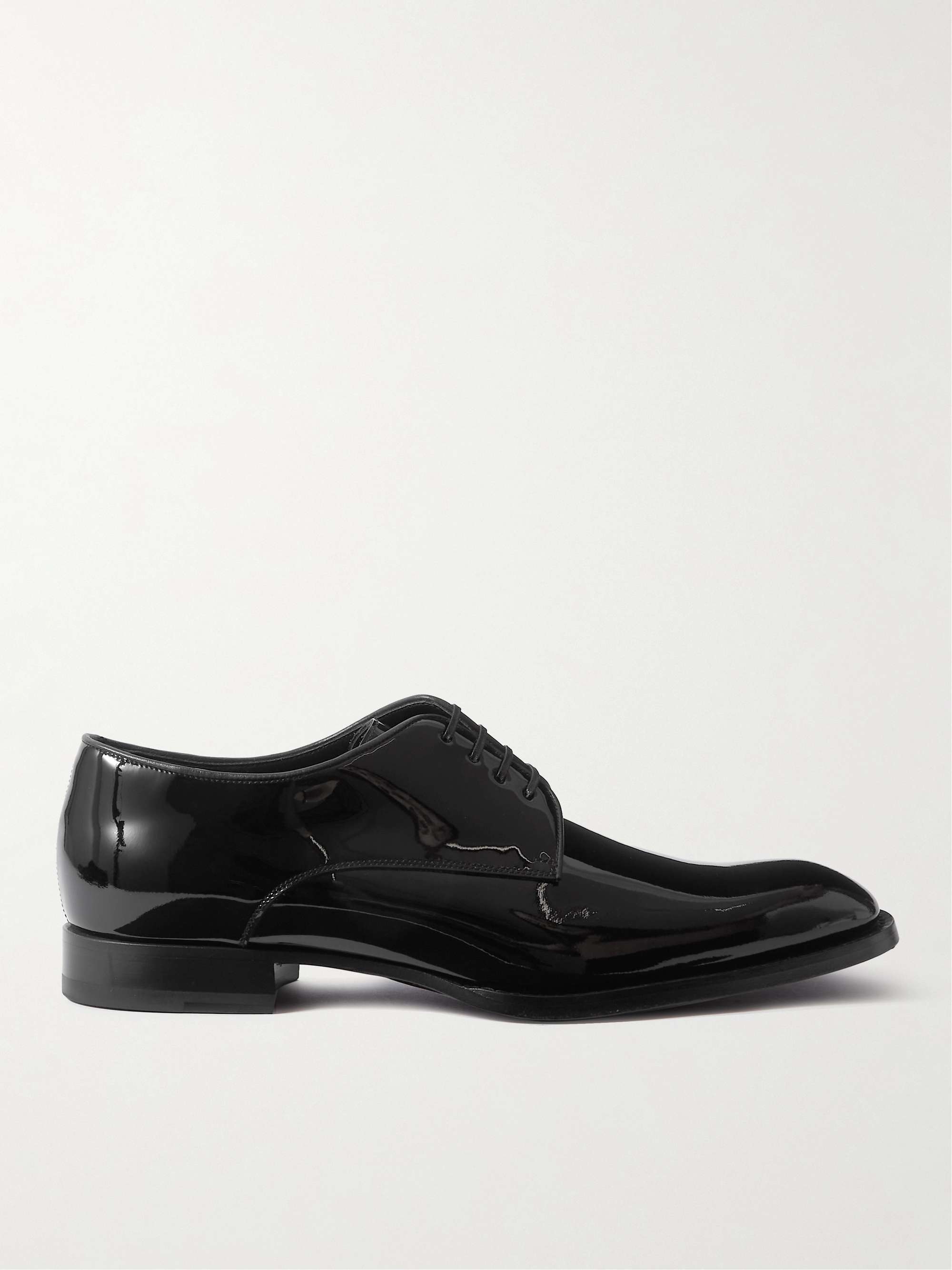 CELINE HOMME Patent-Leather Derby Shoes | MR PORTER