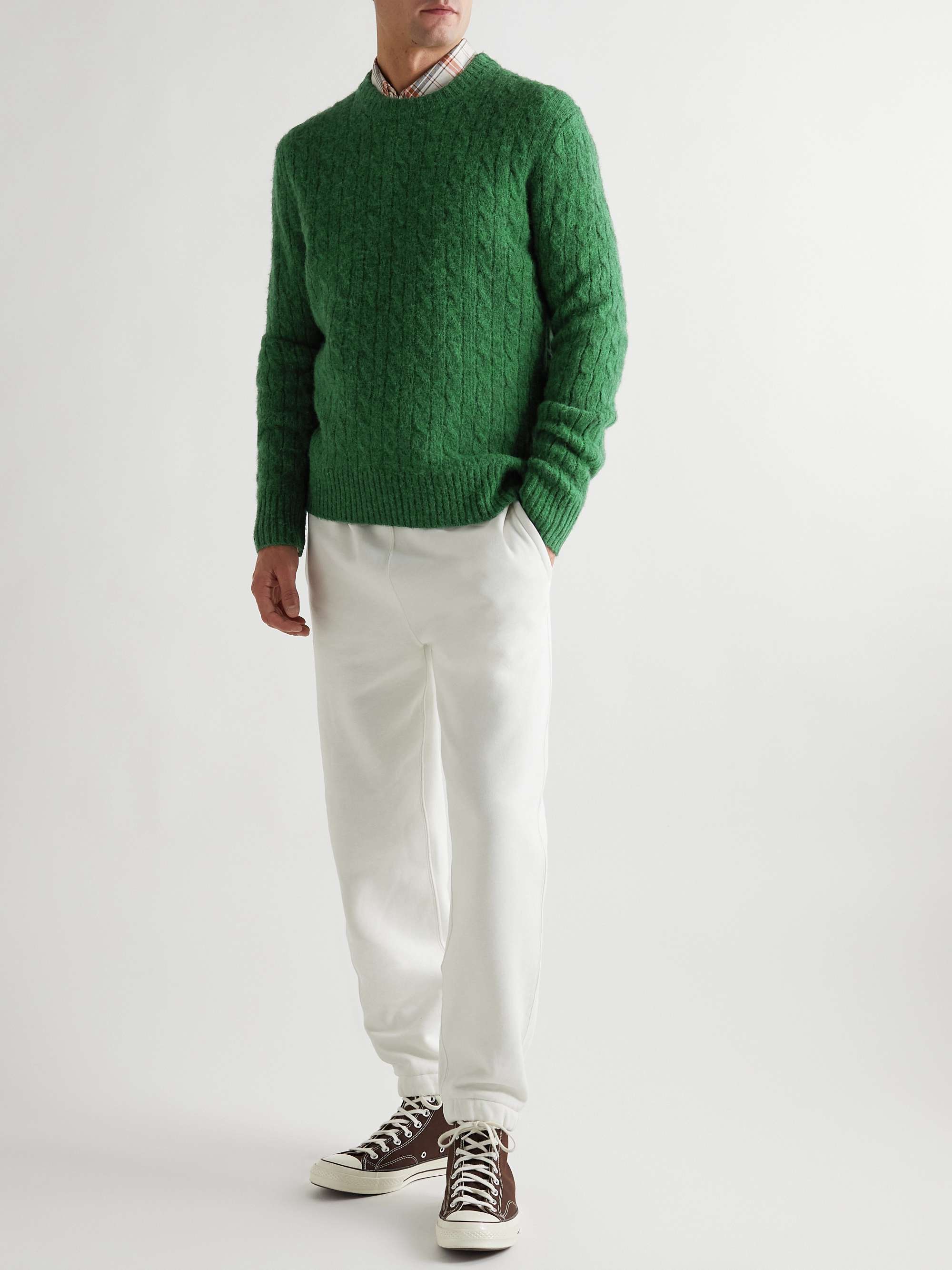 ALEX MILL Pilly Cable-Knit Merino Wool-Blend Sweater for Men | MR PORTER