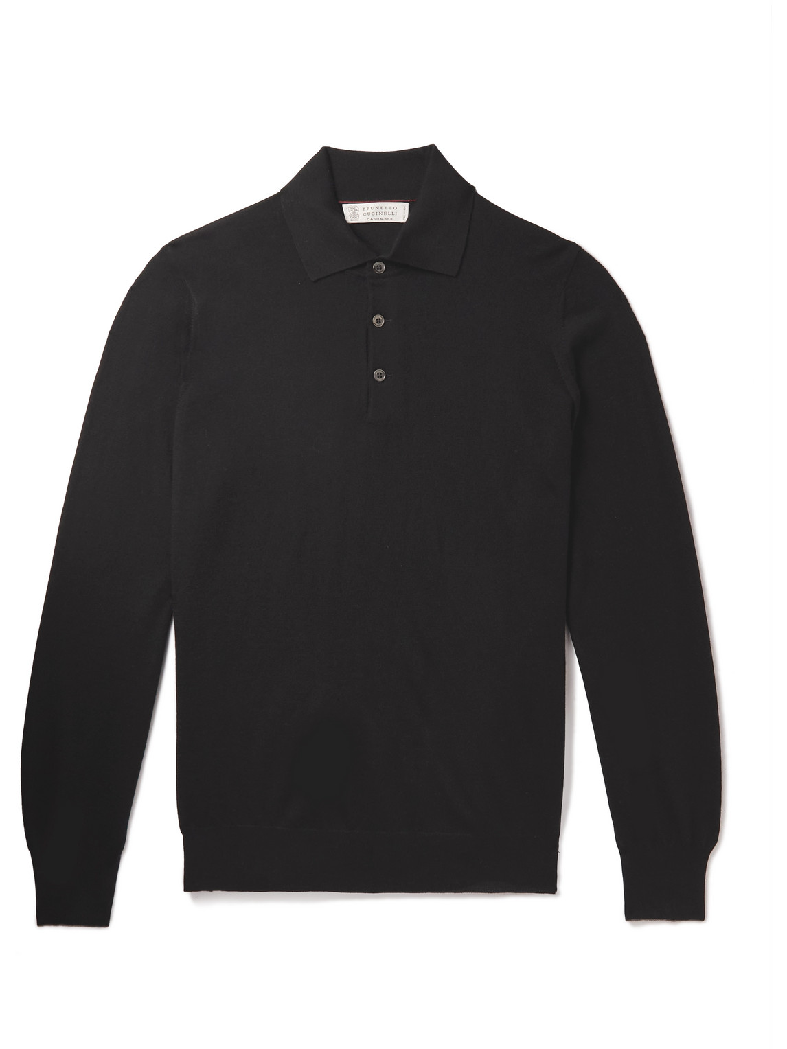 BRUNELLO CUCINELLI VIRGIN WOOL AND CASHMERE-BLEND POLO SHIRT