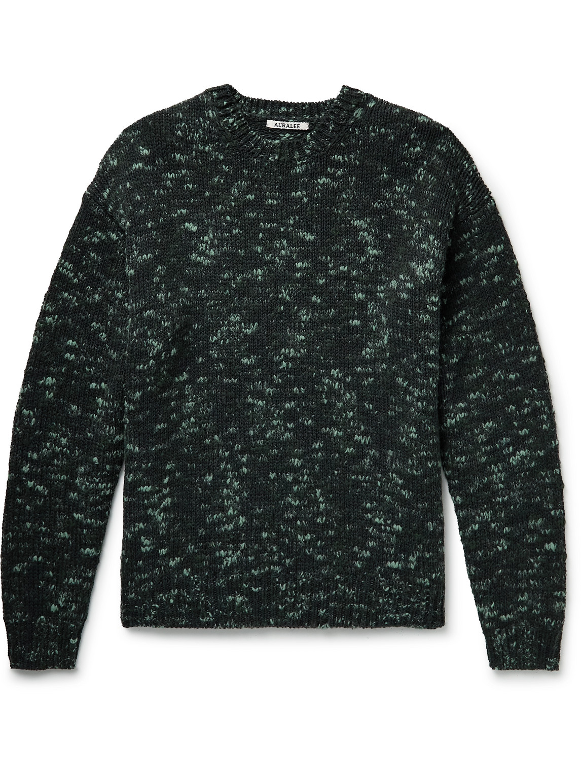 AURALEE SPACE-DYED WOOL SWEATER
