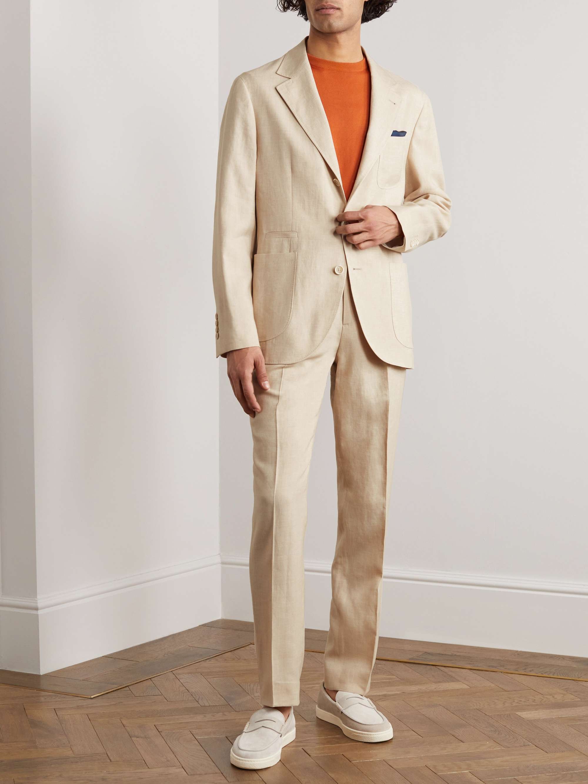 BRUNELLO CUCINELLI Linen and Wool-Blend Suit Jacket for Men | MR PORTER