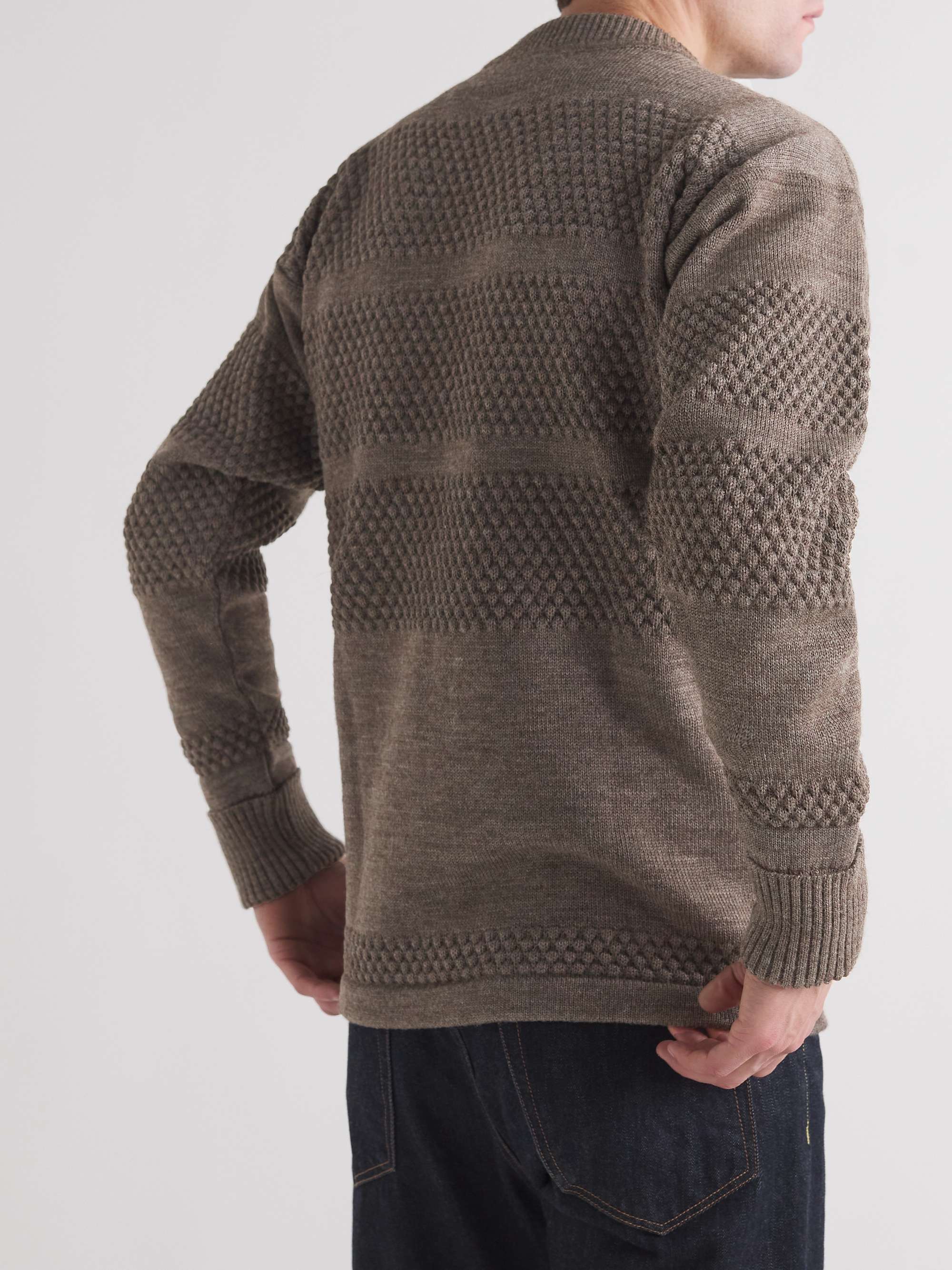 S.N.S. HERNING Textured Virgin Wool Sweater for Men | MR PORTER