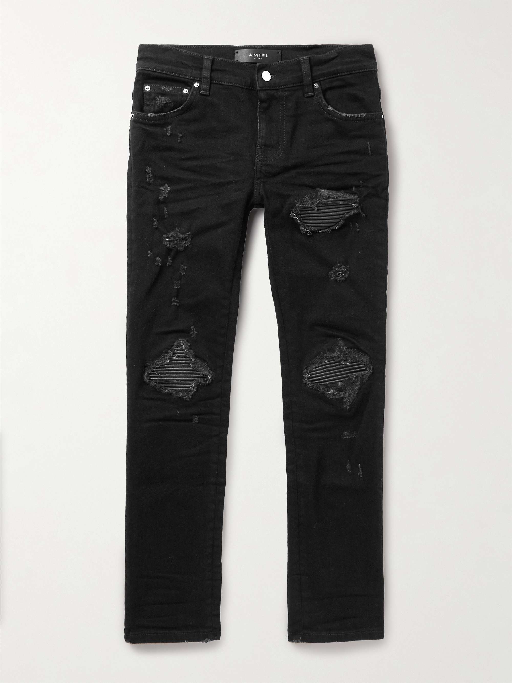 Black MX1 Straight-Leg Distressed Jeans | AMIRI KIDS | MR PORTER