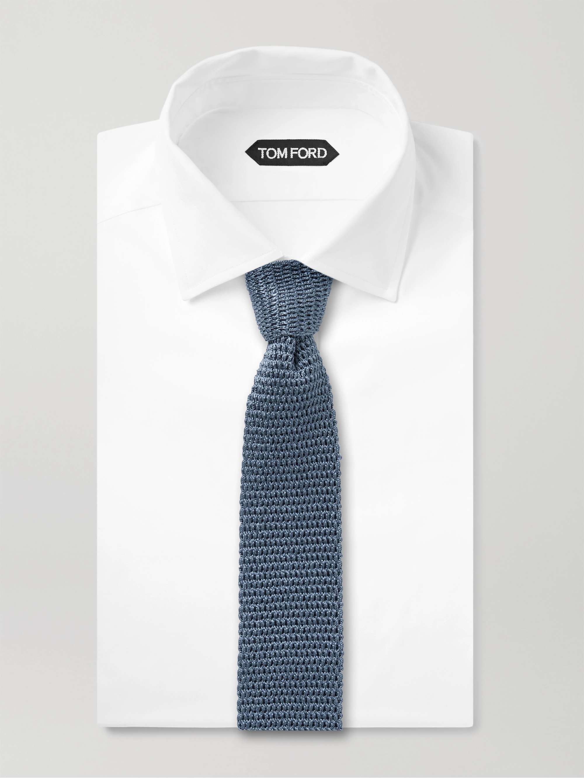 Cravatta in maglia di seta, 7,5 cm | MR PORTER