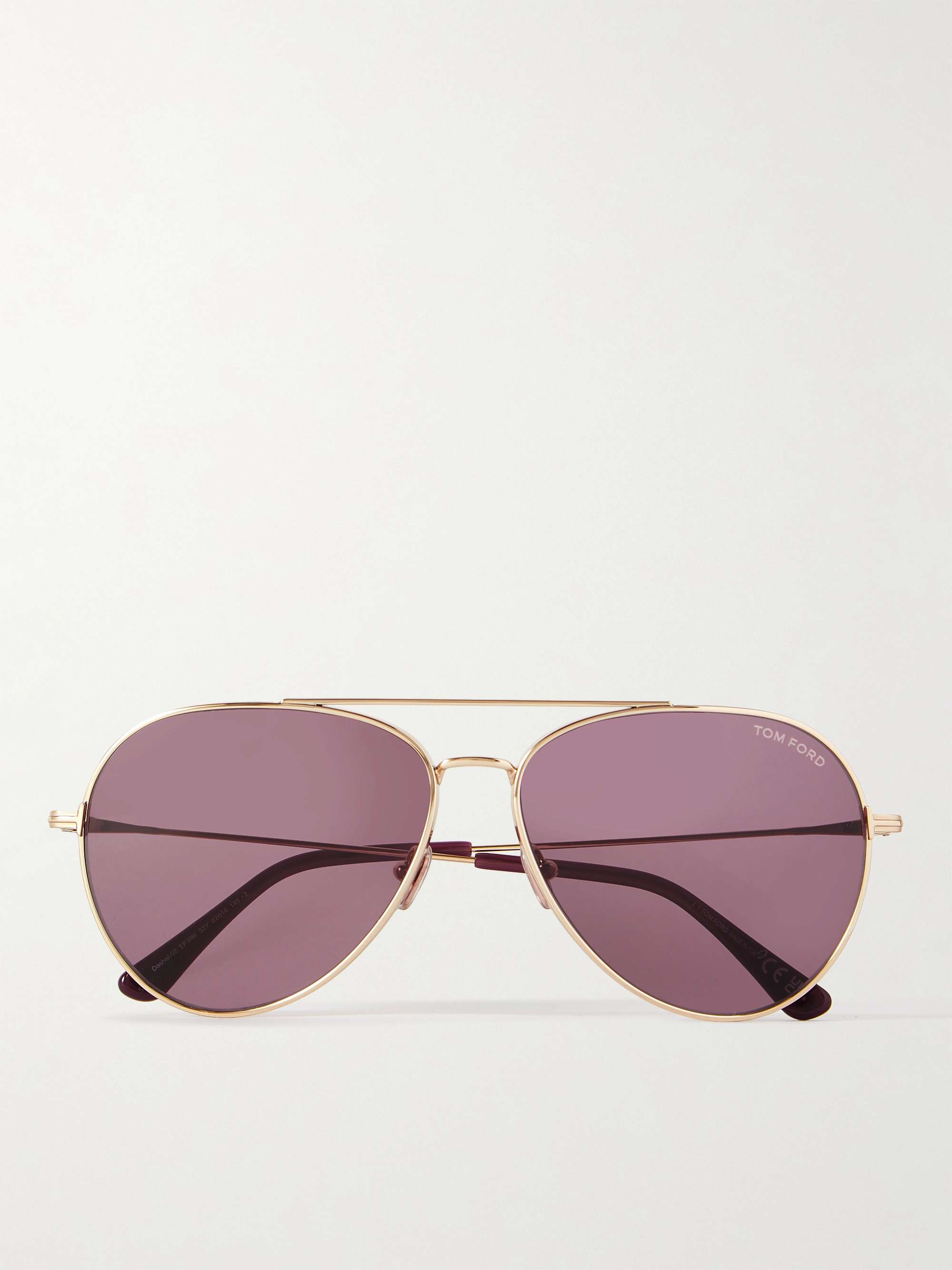 TOM FORD Aviator-Style Gold-Tone Sunglasses for Men | MR PORTER