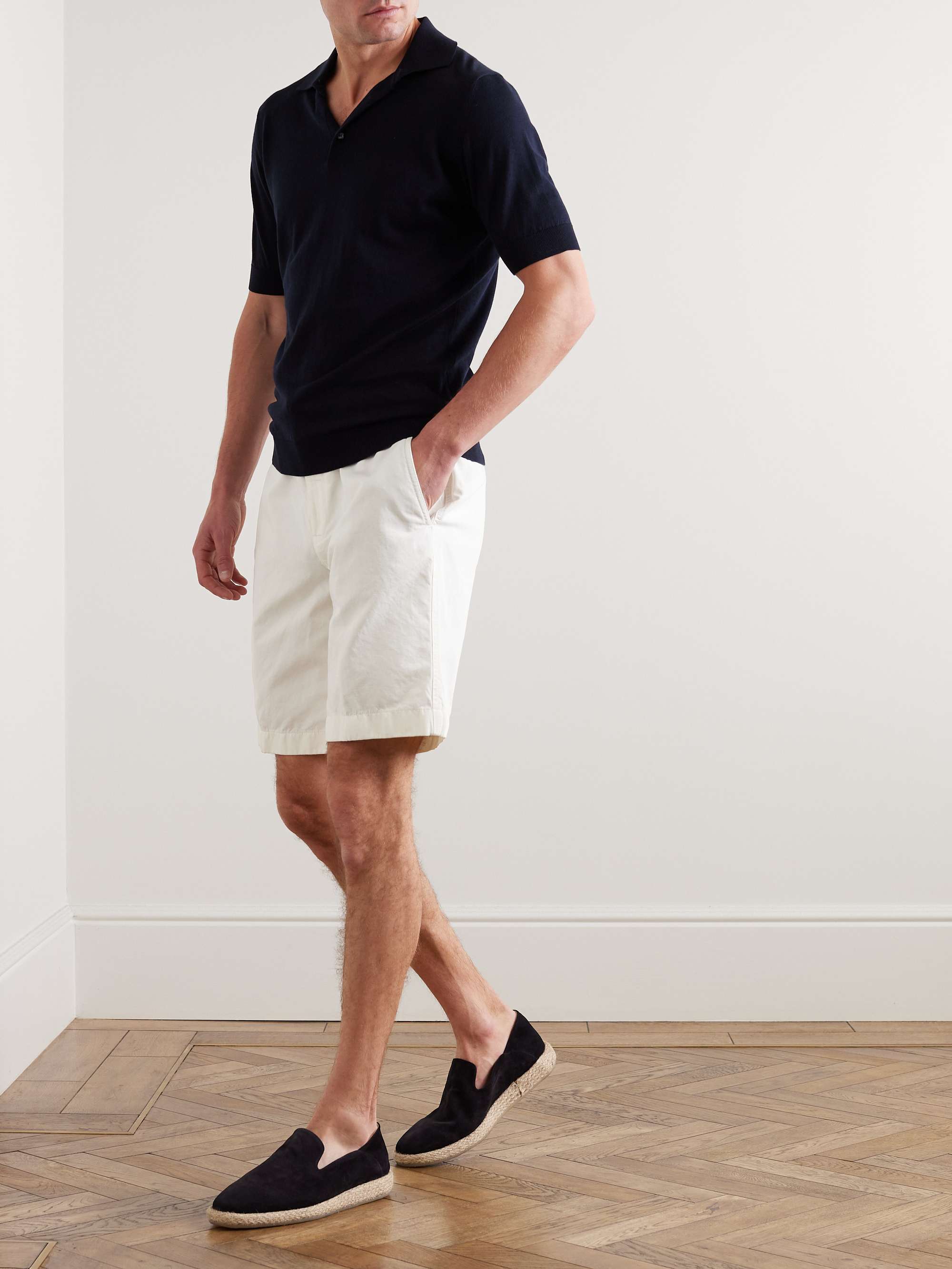 LORO PIANA Straight-Leg Cotton-Blend Bermuda Shorts for Men | MR PORTER