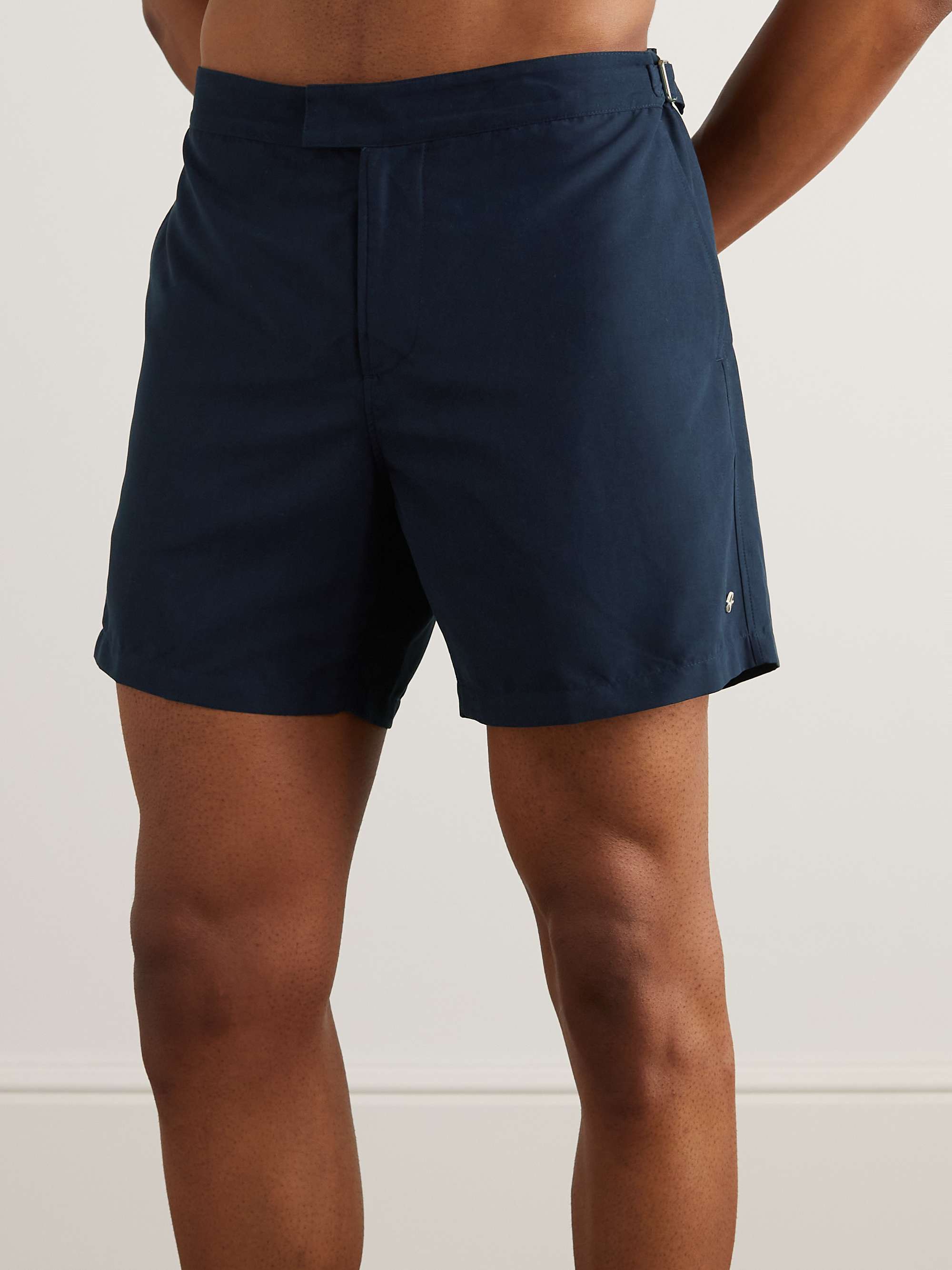 MR P. Straight-Leg Mid-Length Swim Shorts for Men