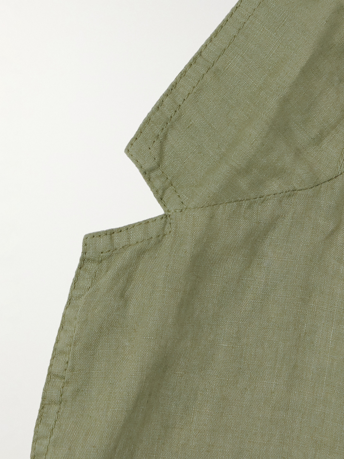 Shop Aspesi Samuraki Linen Blazer In Green
