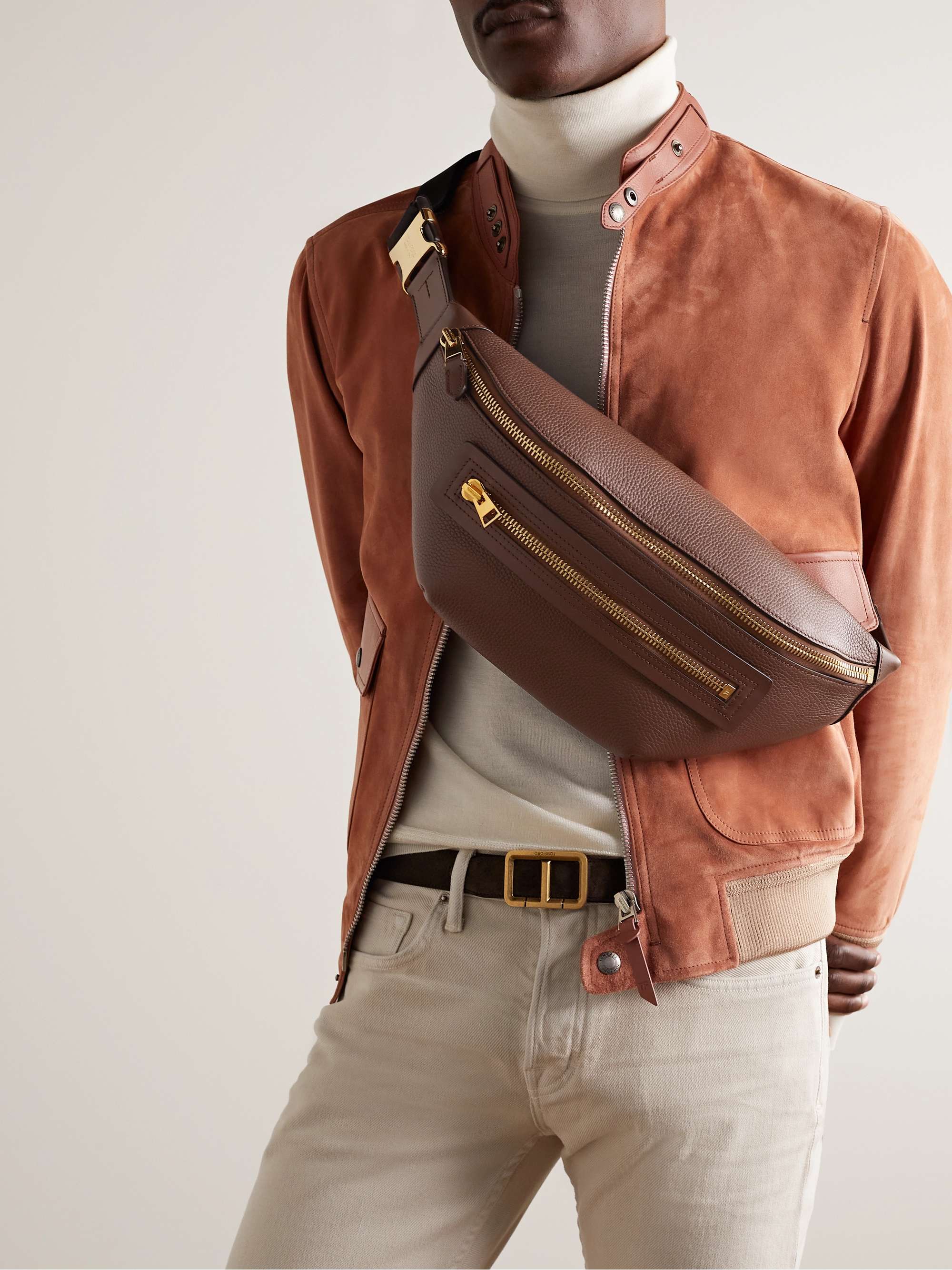 leather belt bag
