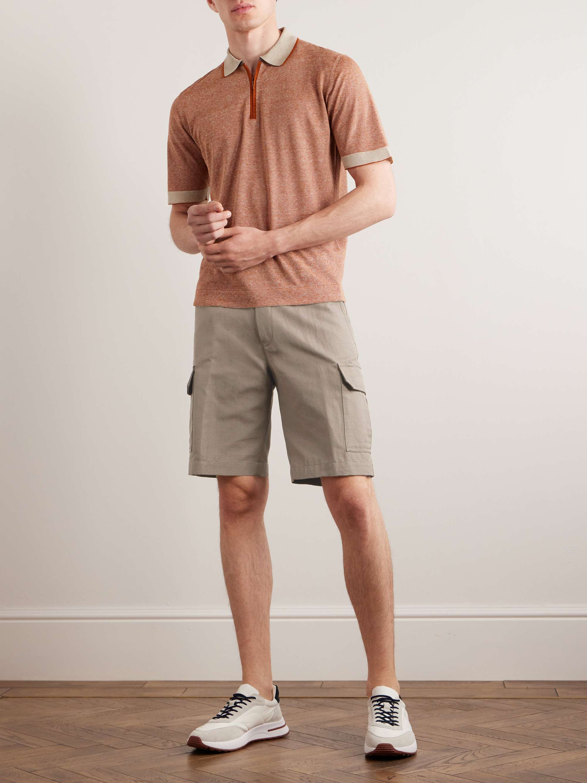 LORO PIANA Arizona Straight-Leg Linen Drawstring Bermuda Shorts for Men |  MR PORTER