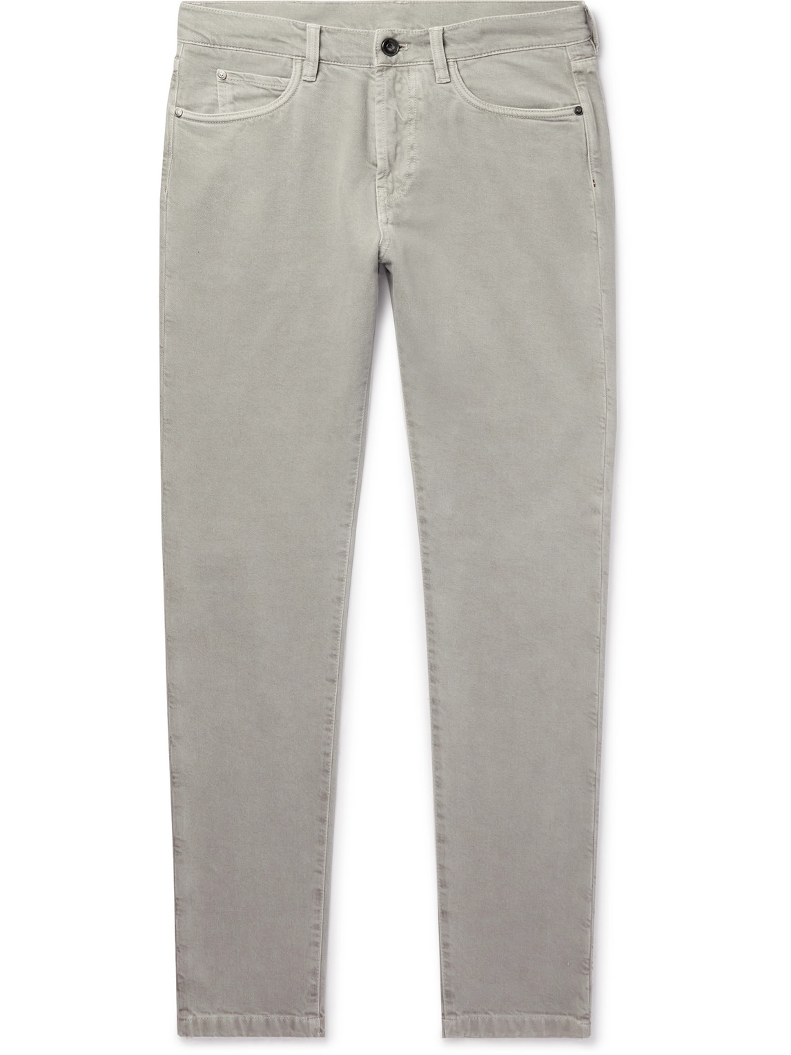 Loro Piana New York Straight-leg Jeans In Grey
