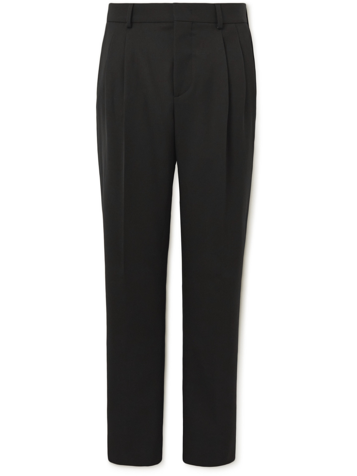 Loro Piana City Slim-fit Virgin Wool Trousers In Grey