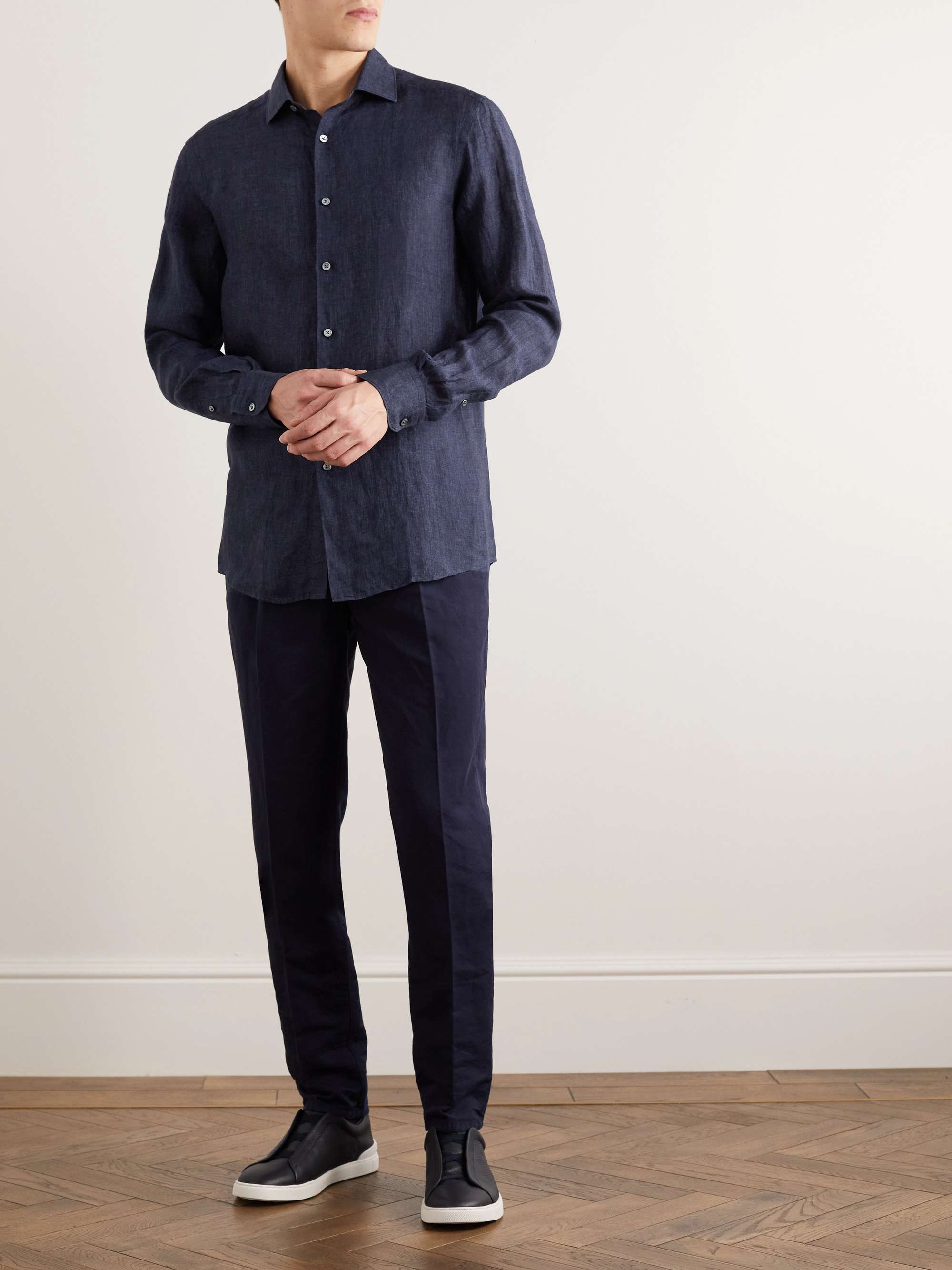 ZEGNA Linen Shirt for Men | MR PORTER
