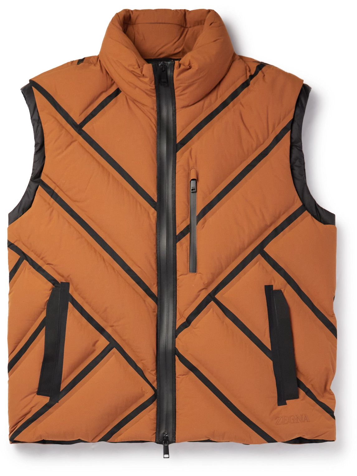 Zegna Panelled Quilted Shell Down Gilet | Smart Closet