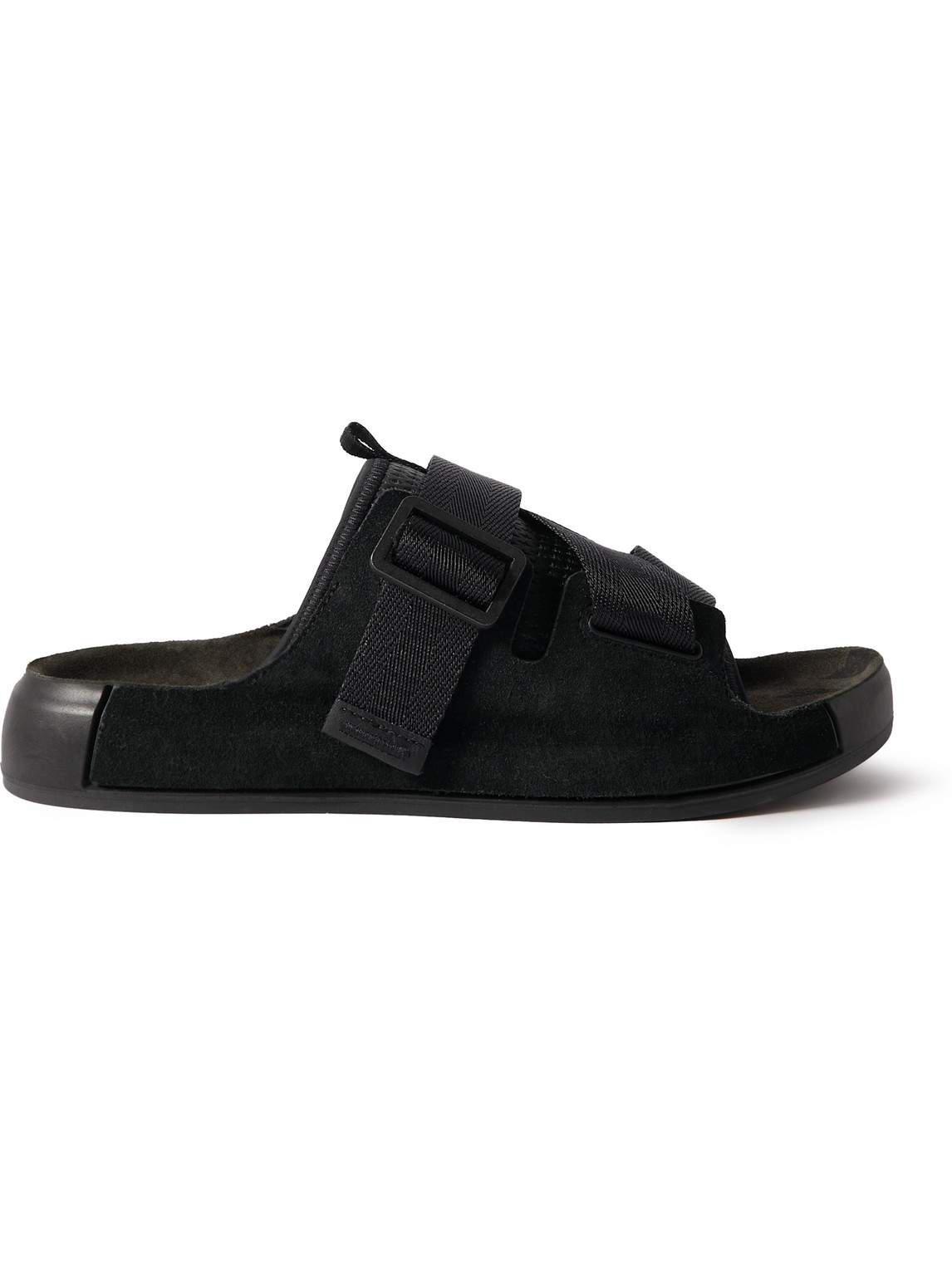 STONE ISLAND SHADOW PROJECT SUEDE AND MESH SANDALS