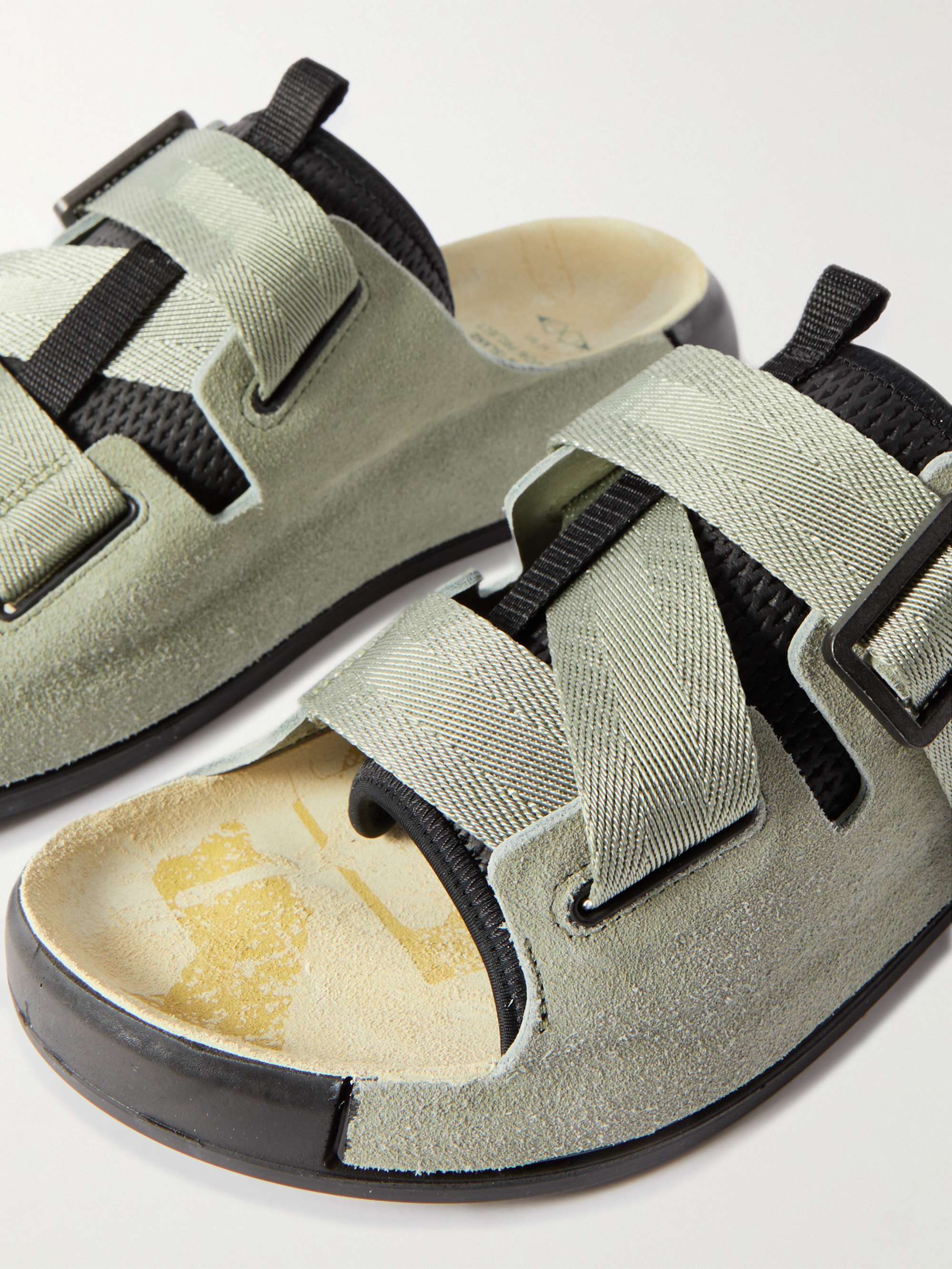 STONE ISLAND SHADOW PROJECT Suede and Mesh Sandals | MR PORTER