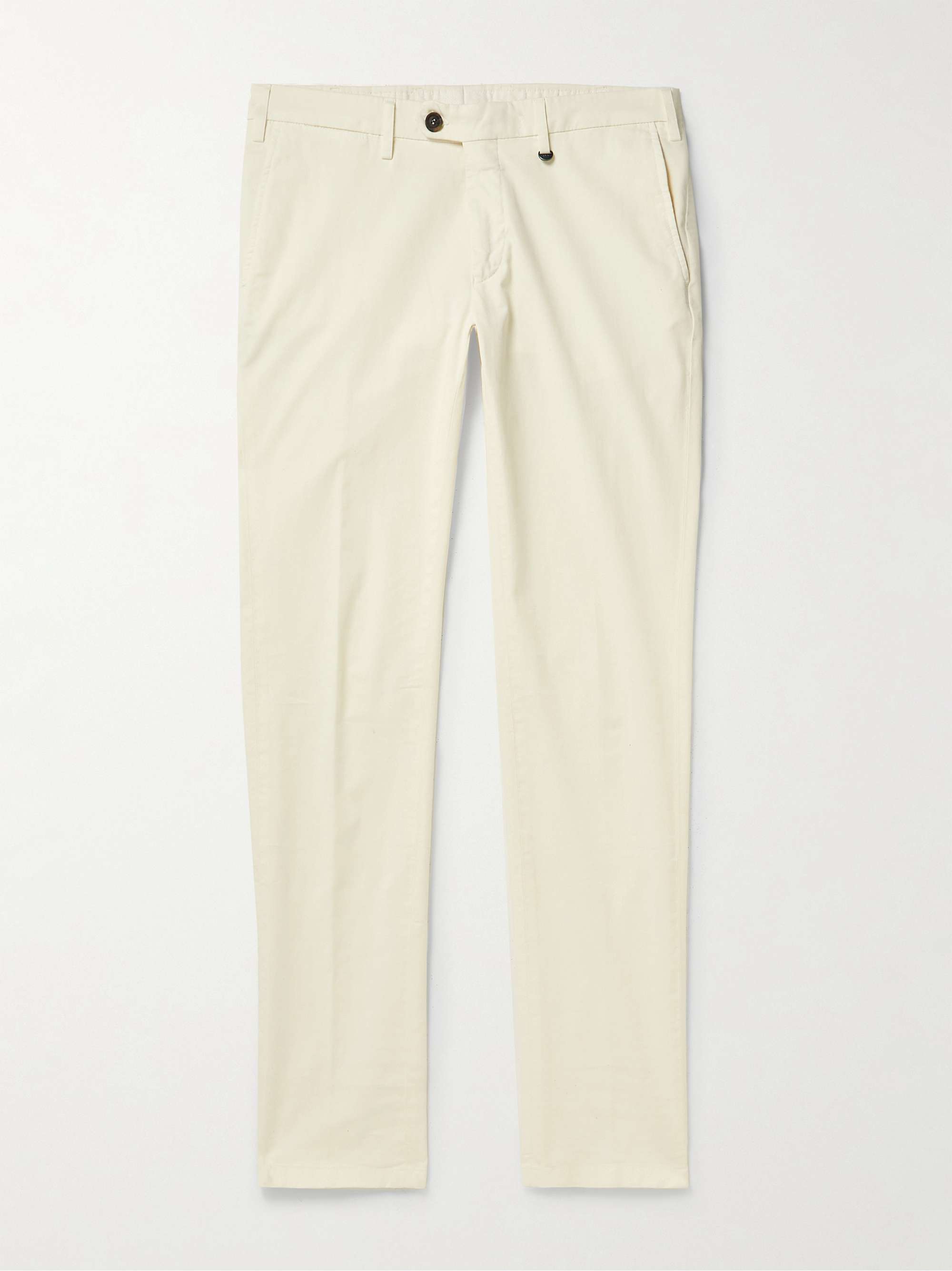 CANALI Slim-Fit Garment-Dyed Stretch-Cotton Twill Chinos | MR PORTER