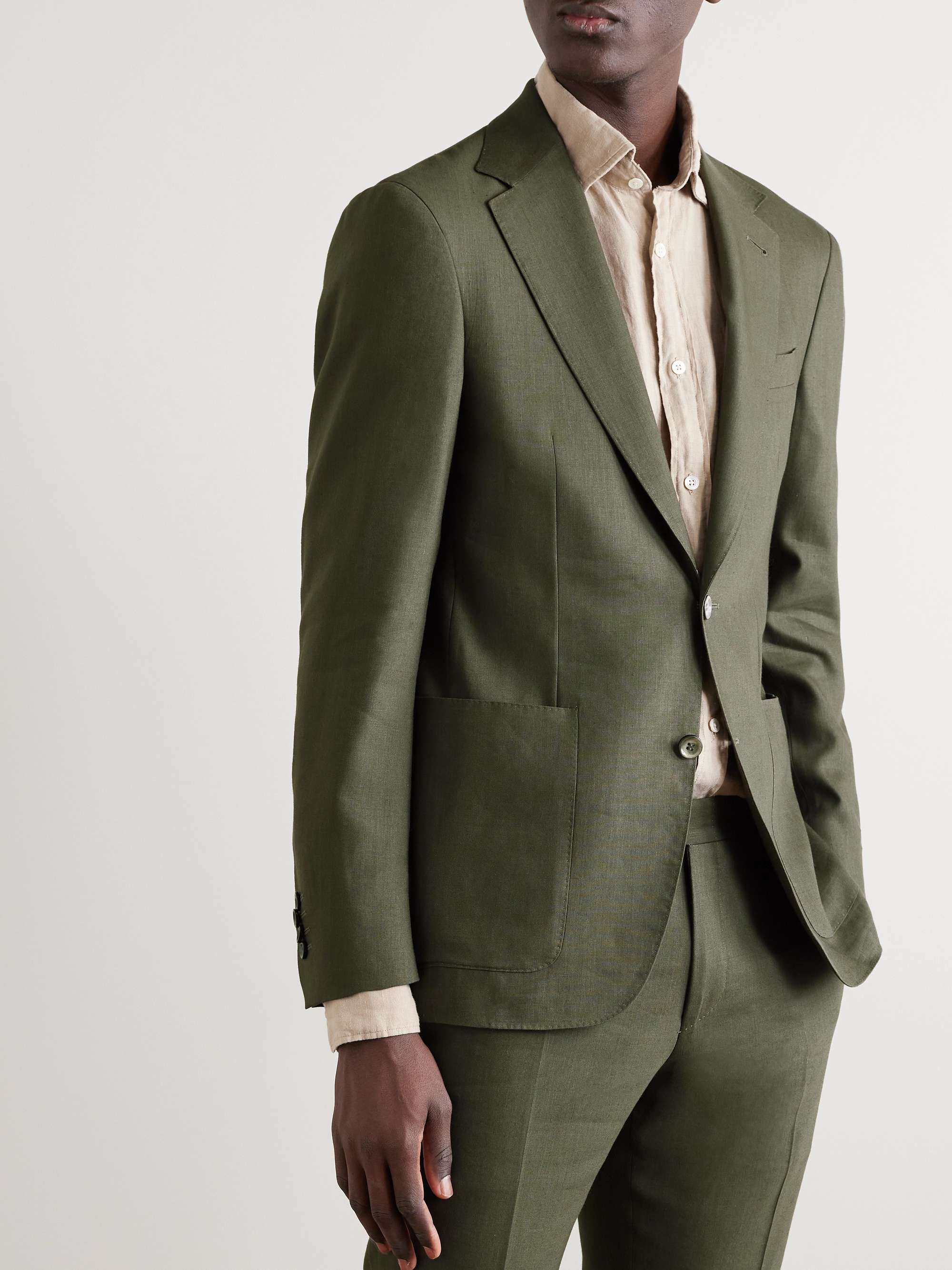 CANALI Linen and Wool-Blend Suit Jacket for Men | MR PORTER