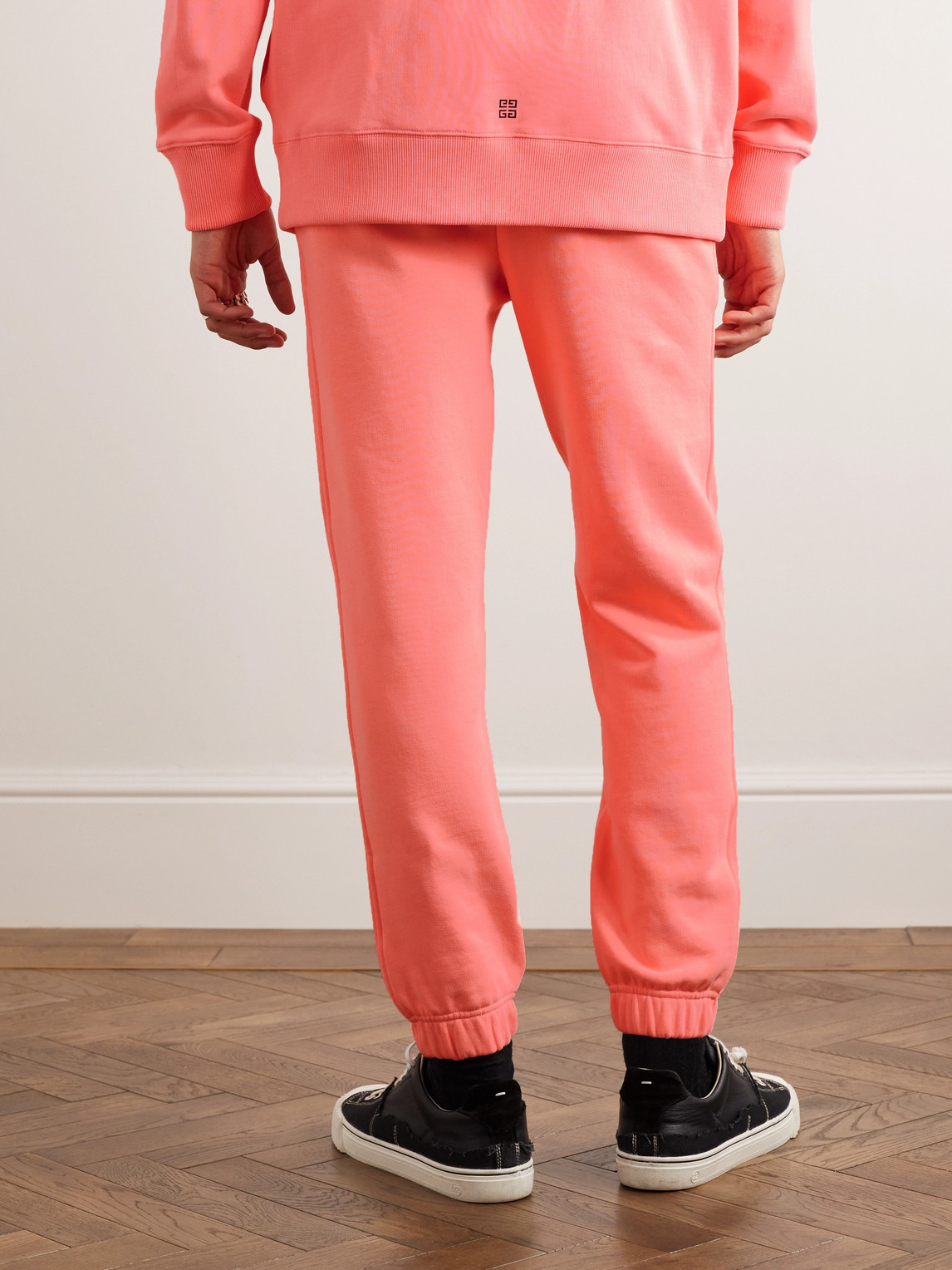 Givenchy | Givenchy - Tapered Logo-Embroidered Cotton-Jersey Sweatpants -  Men - Pink - XS | Shoppingscanner