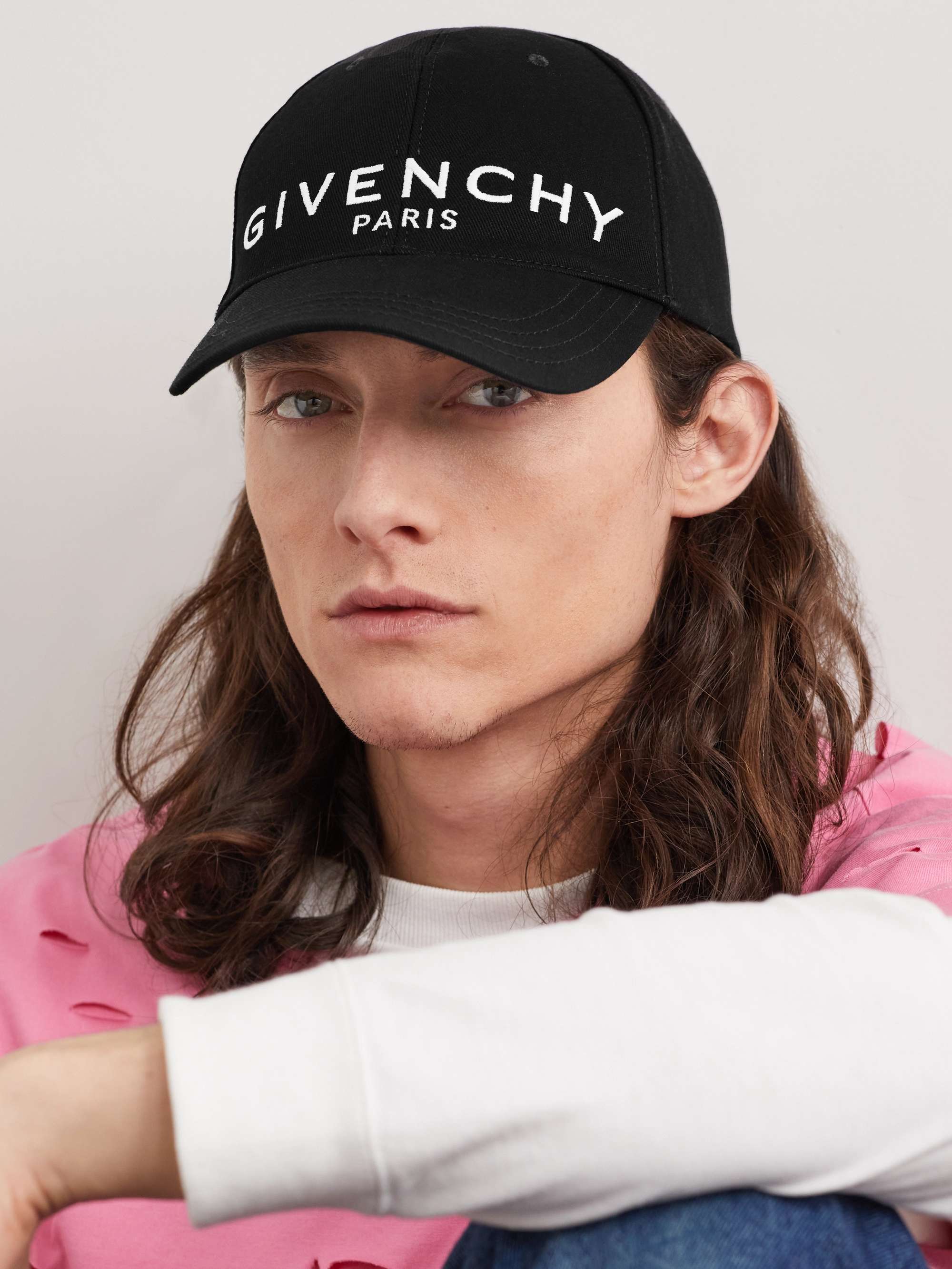 GIVENCHY Logo-Embroidered Cotton-Blend Twill Baseball Cap | MR PORTER