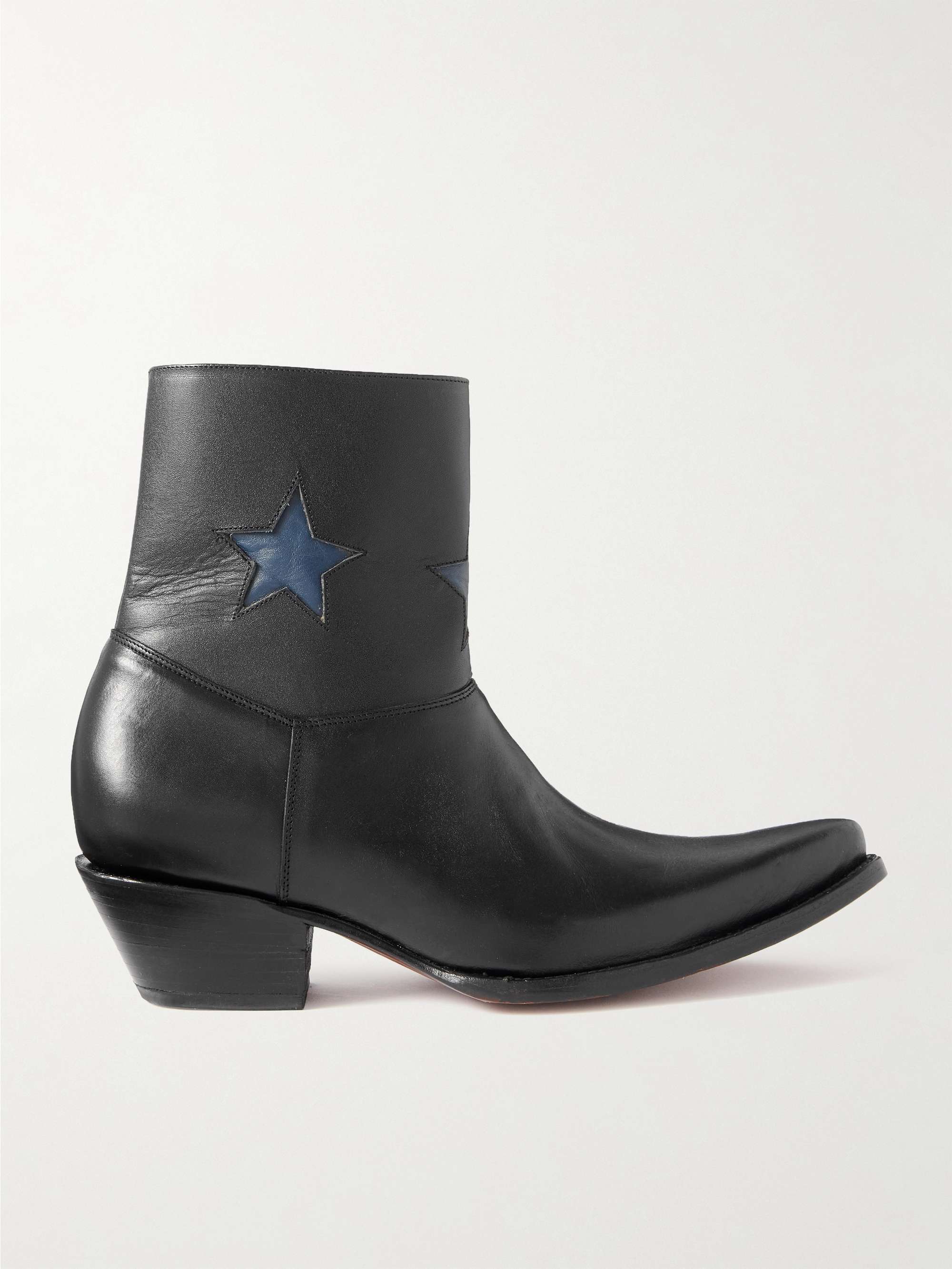 Black Thunderhead Appliquéd Leather Western Boots | ENFANTS RICHES DÉPRIMÉS  | MR PORTER